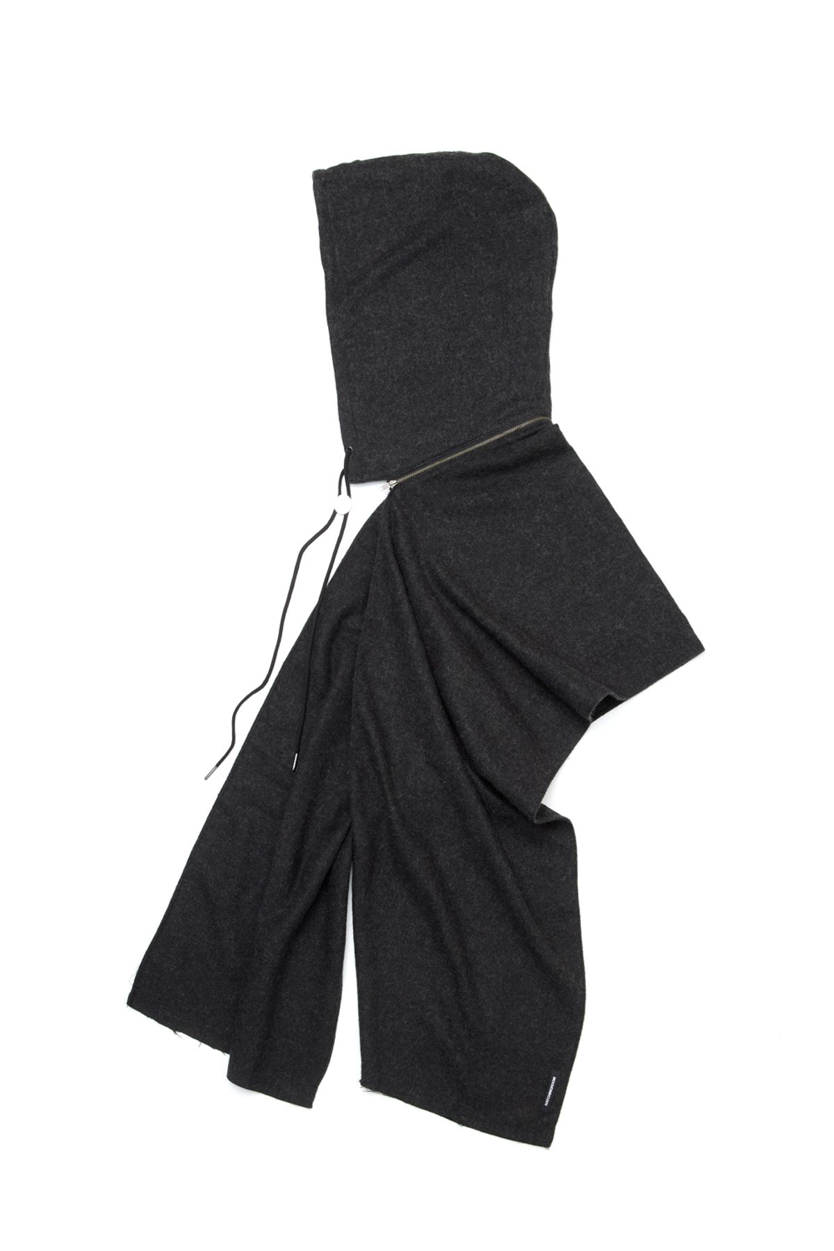 해칭룸(HATCHINGROOM) Hoodie Muffler Hairy Herringbone Charcoal