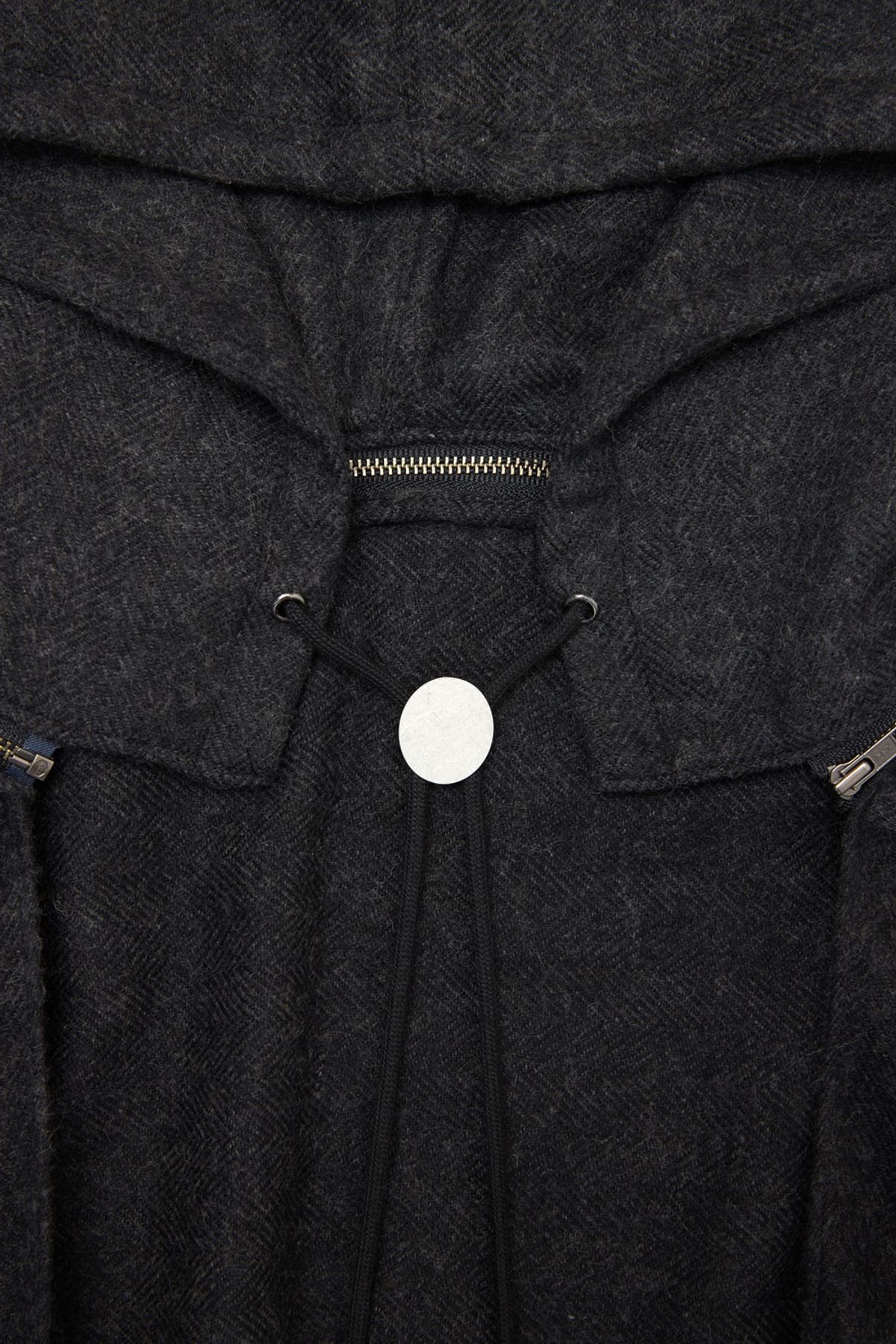 해칭룸(HATCHINGROOM) Hoodie Muffler Hairy Herringbone Charcoal