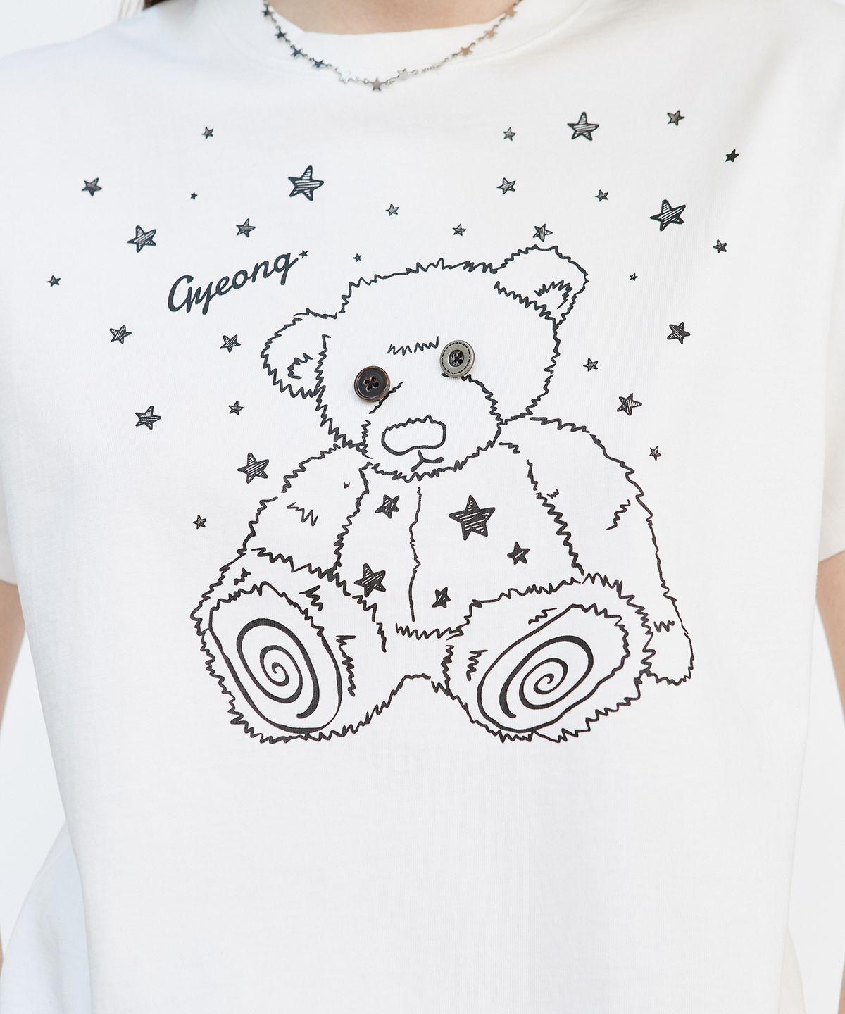 경(GYEONG) Old Teddy Bear Tee_Off White