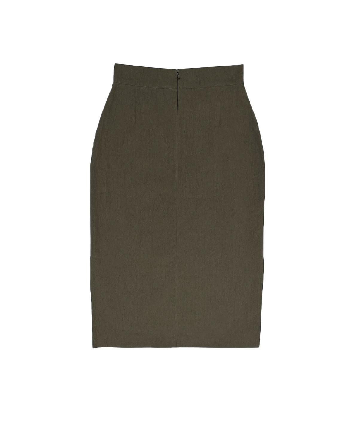 오픈타입(OPENTYPE) Classic H Line Side Slit Long Skirt (BROWN)