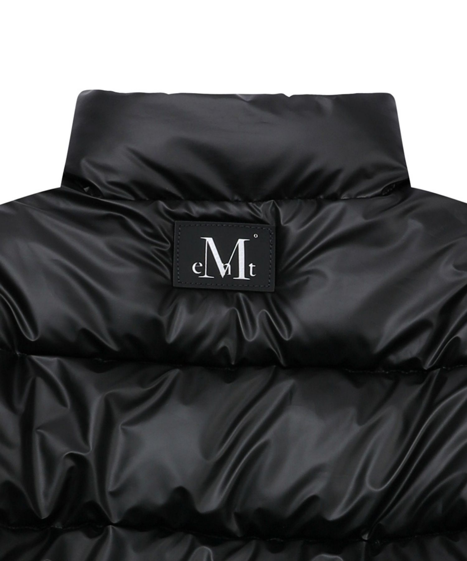 【MUCENT】SHANNIE LEATHER WAPEN GLOSSY CROP PADDING MUSINSA | MUCENT Shani Leather Wappen Glossy Crop Padding (2