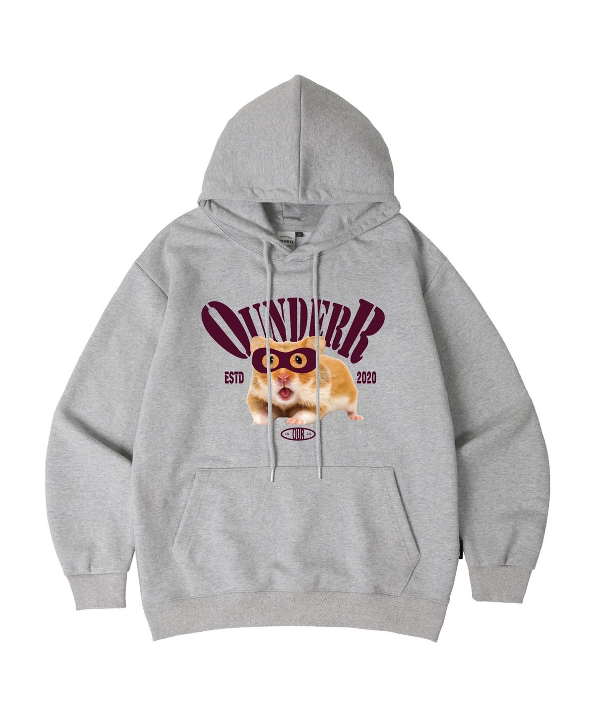 오언더알(OUNDERR) [기모선택] MASK HAMSTER 오버핏 후드 티셔츠 6 COLORS [기모선택]