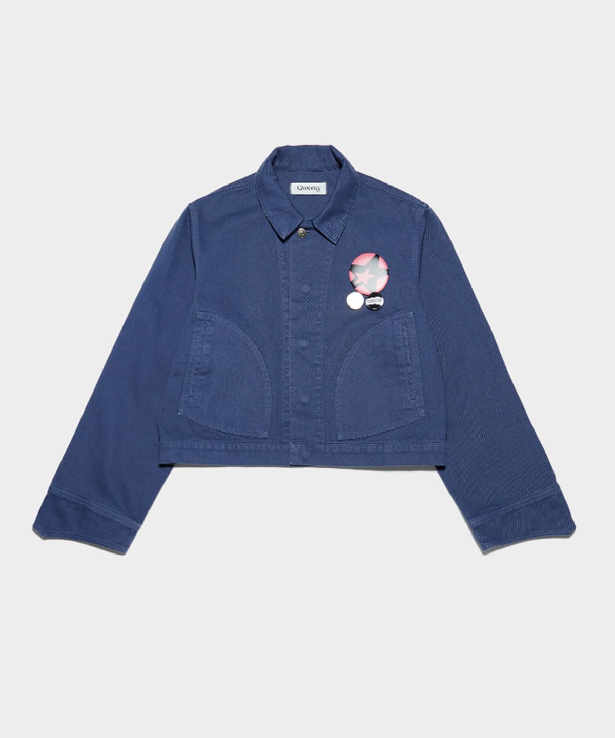 경(GYEONG) VTG Washed Twill Jacket_Vintage Blue