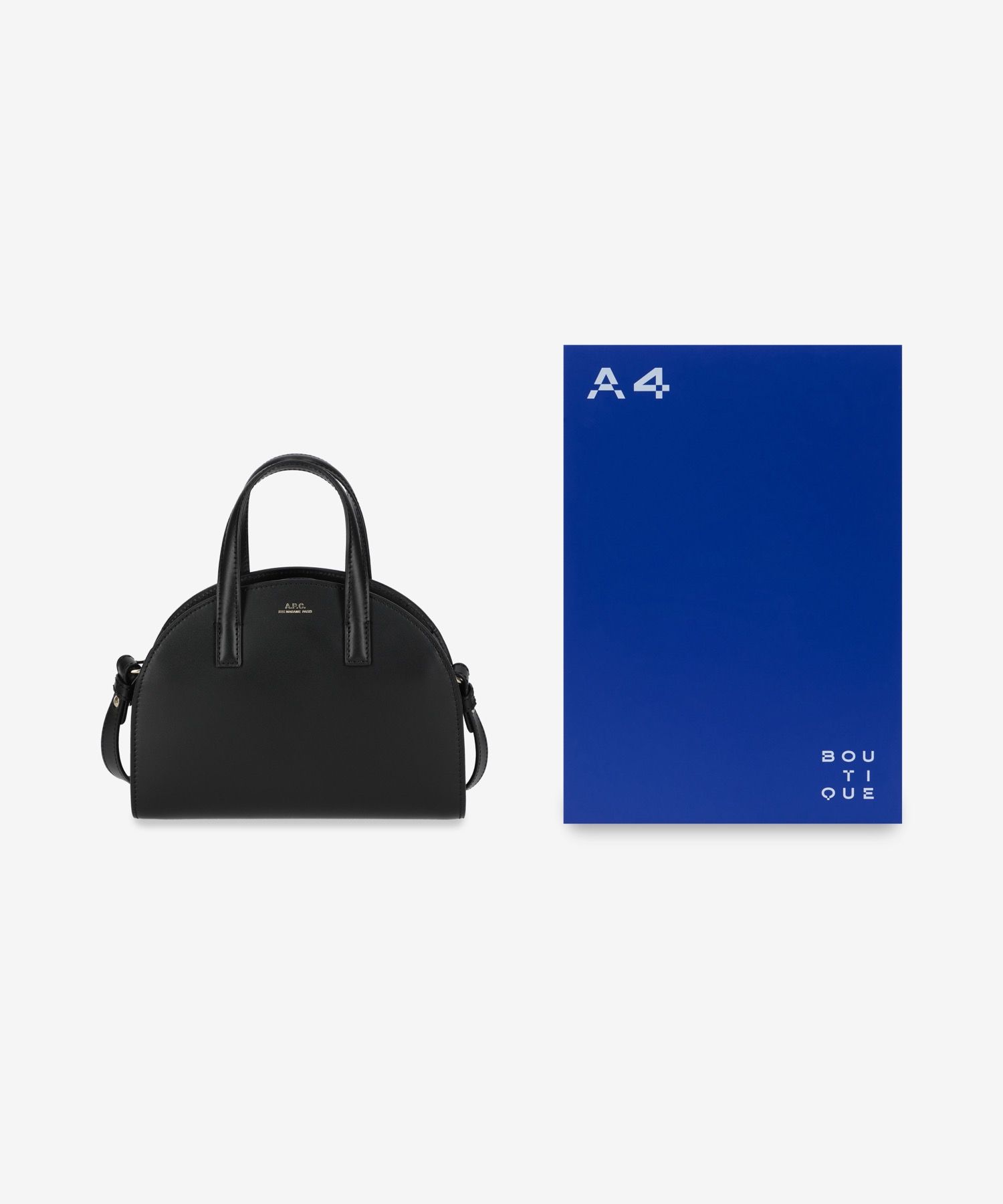 ★A.P.C.★ Small Demiloon Tote Bag Black PXCAXF61942LZZ PXCA MUSINSA | A.P.C. Small Demilun Tote Bag - Black / PXCAXF61942LZZ