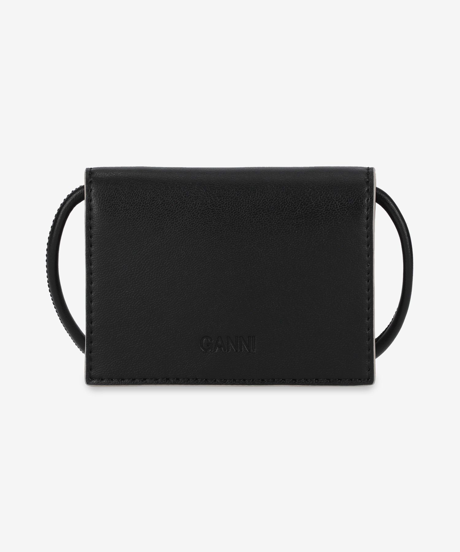 ★Ganni★ Gani Boo Strap Card Holder Black A5396099 A5396099 MUSINSA | GANNI Gani Bous Strap Card Holder - Black / A5396099