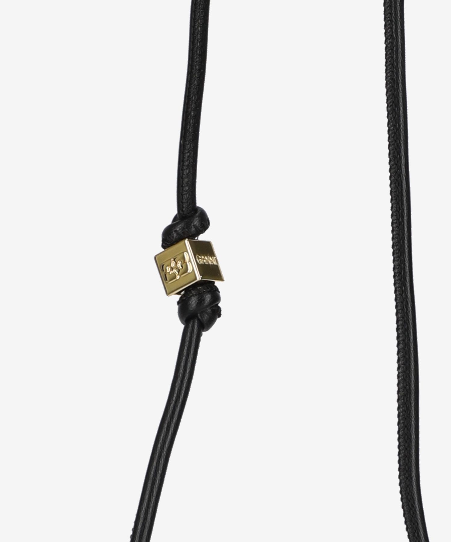 ★Ganni★ Gani Bous Strap Card Holder Black A5396099 MUSINSA | GANNI Gani Bous Strap Card Holder - Black / A5396099