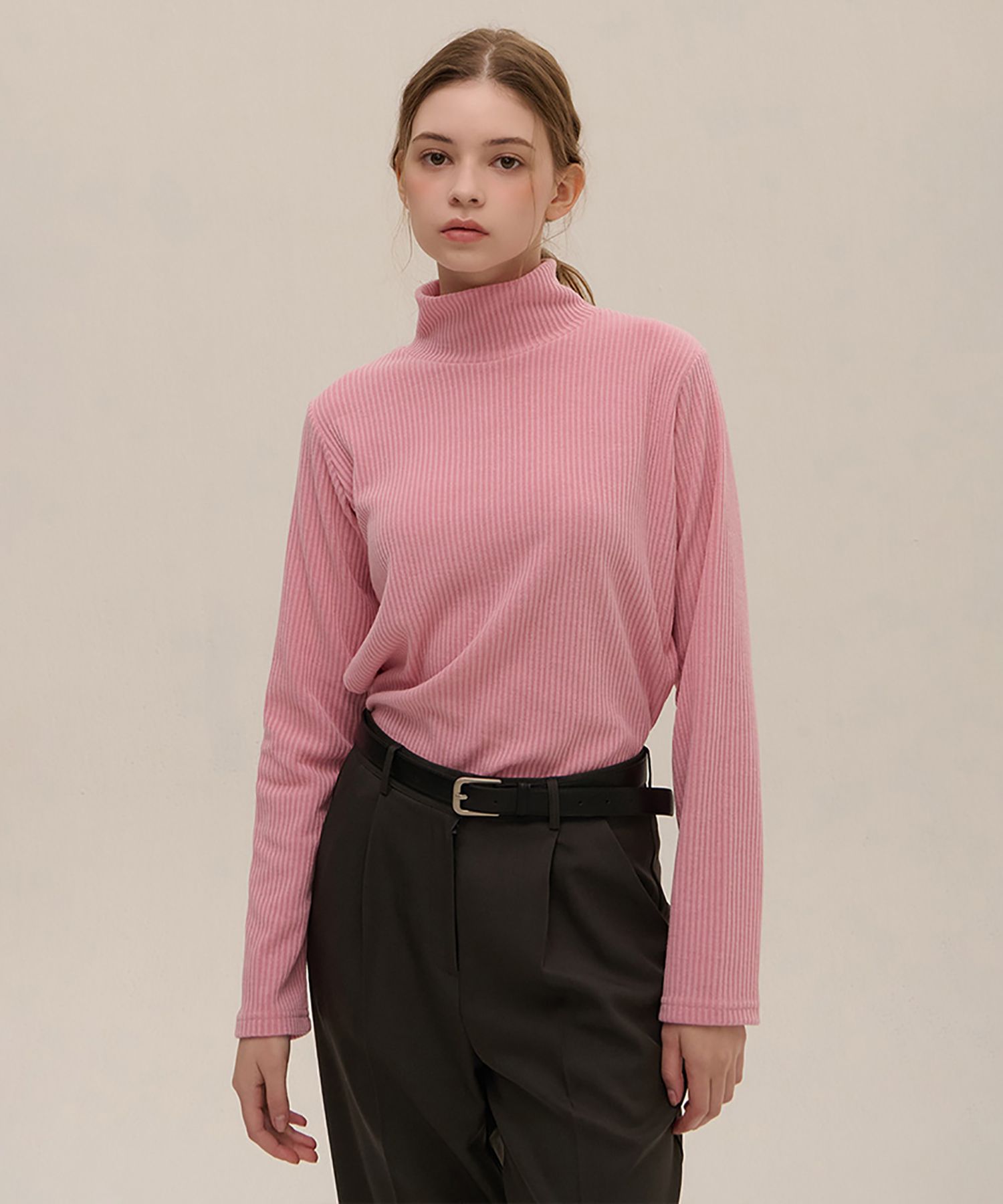 MUSINSA公式 | Camino 女性用タートルネックニットピンク