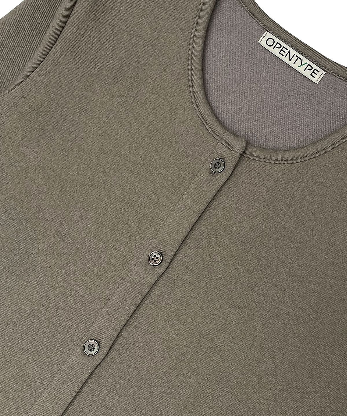 오픈타입(OPENTYPE) Classic Button Point Cardigan (MOCHA)