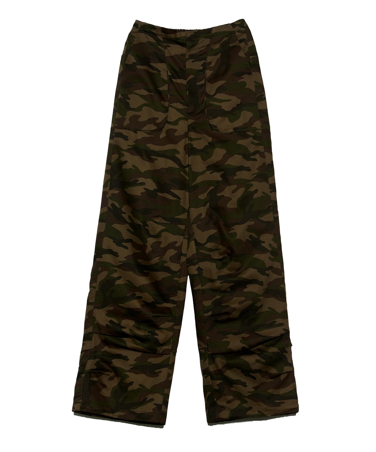 경(GYEONG) Draped Parachute Pants_Camo