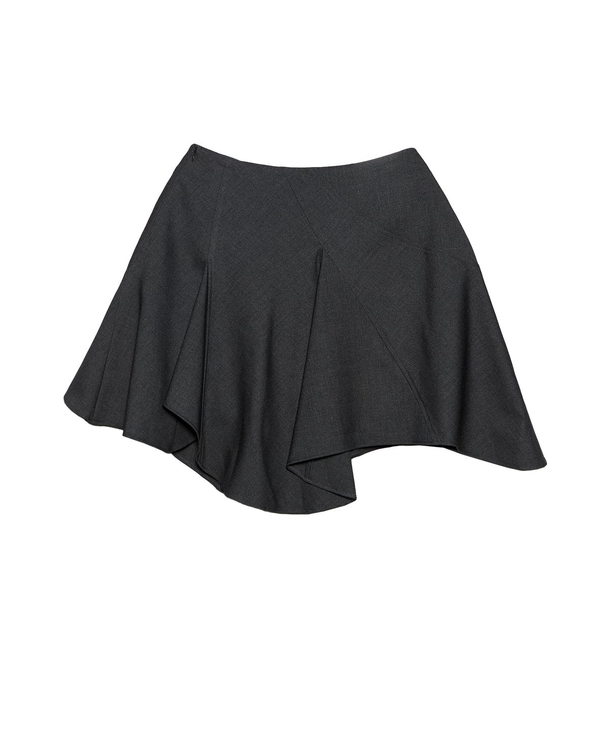 경(GYEONG) Draped Skirt_Charcoal