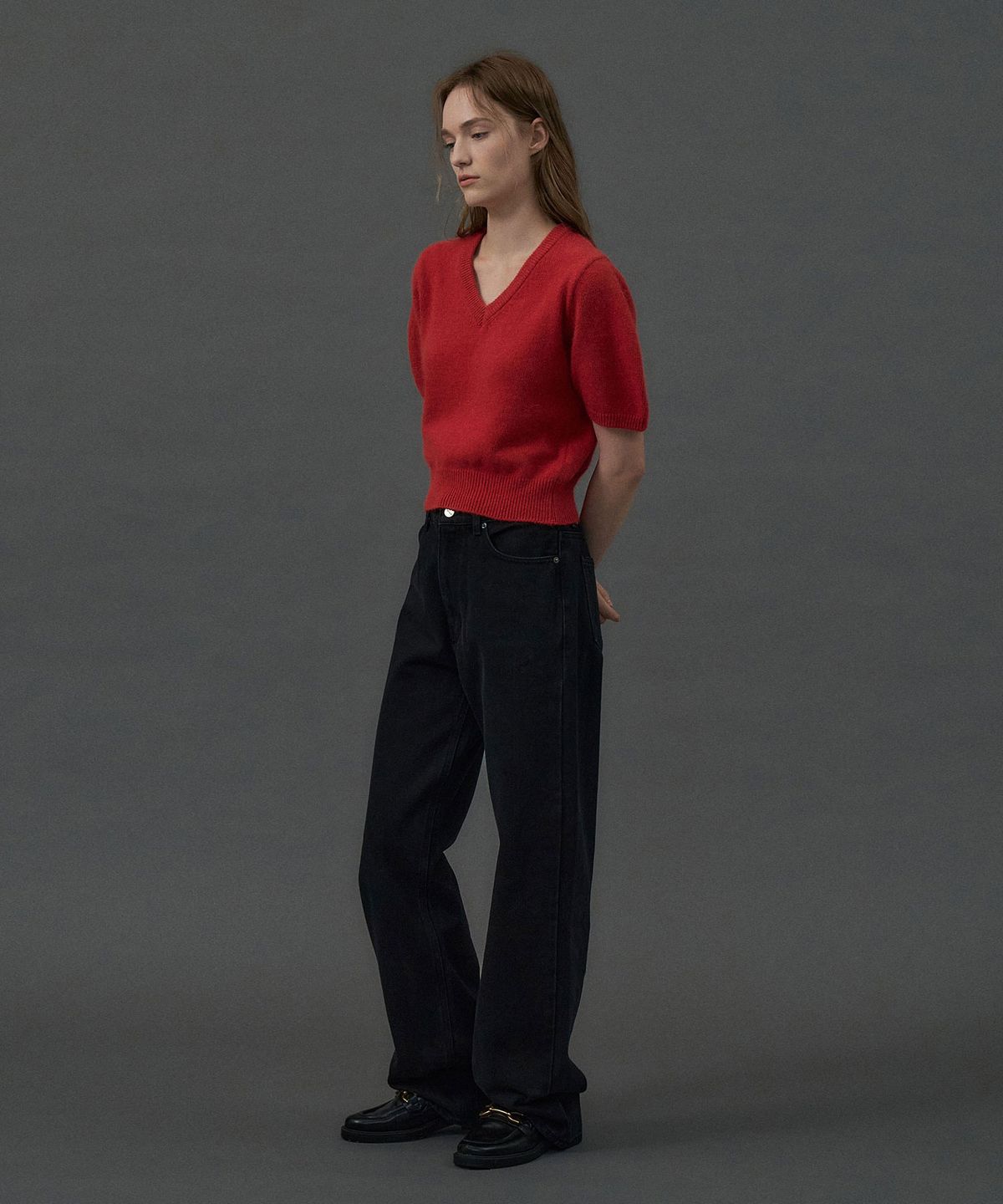 라메레이(LAMEREI) Wide Long Denim[LMBDAUDN4119]-Black