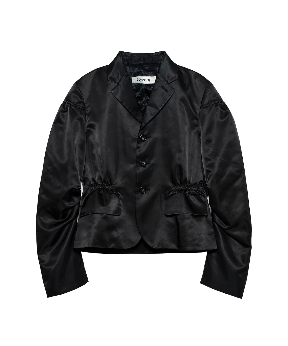 경(GYEONG) Twisted Sleeve Blazer_Black