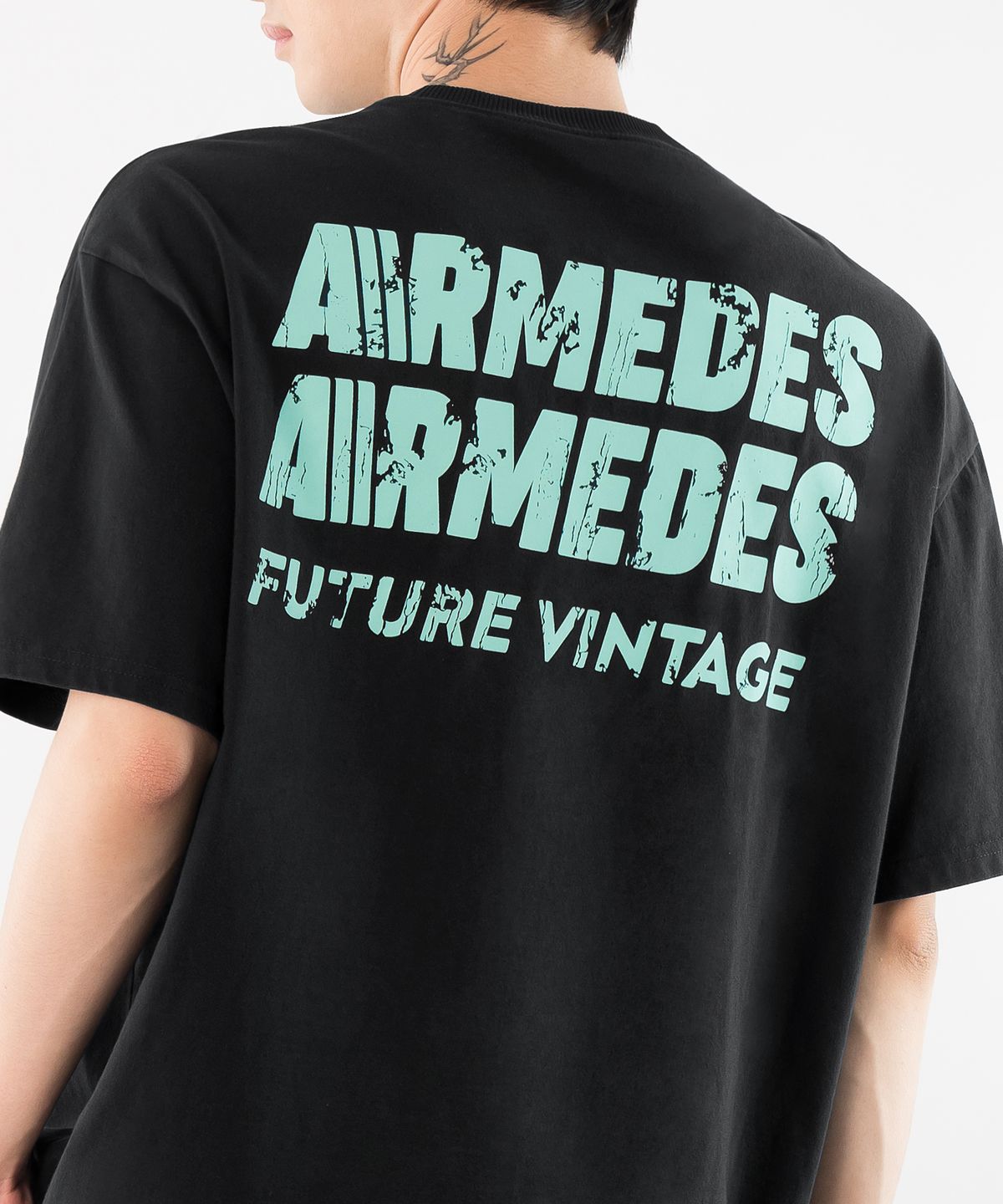 아르메데스(ARMEDES) [2PACK] 면 16수 오버핏 아트그래픽 반팔티셔츠 (1021)