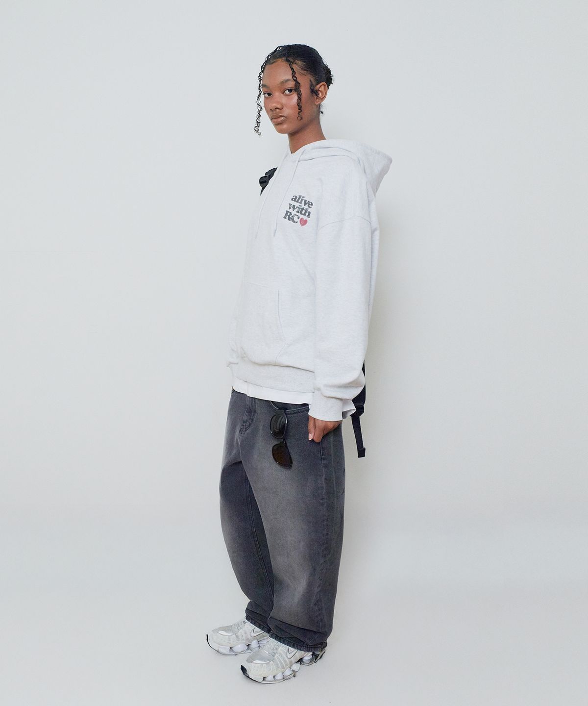 리트리버클럽(RETRIEVER CLUB) ALIVE HOODIE [MELANGE GRAY]