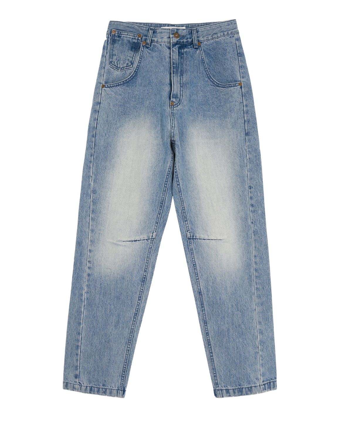 경(GYEONG) Loose Fit Denim Pants_Blue Gray
