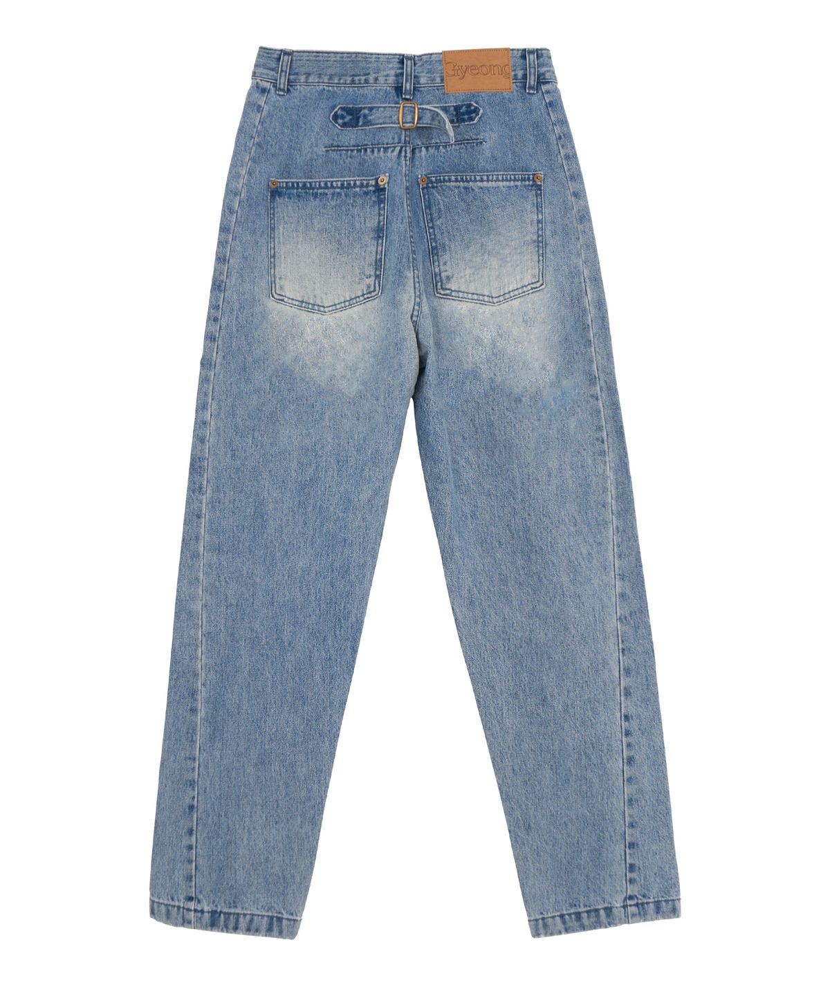 경(GYEONG) Loose Fit Denim Pants_Blue Gray