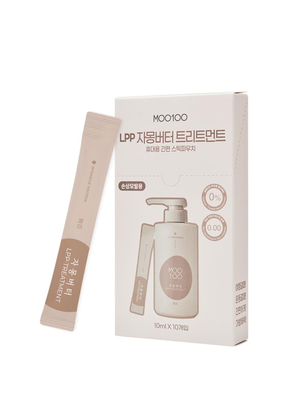 무백(MOO100) 자몽버터트리트먼트 여행용 스틱파우치 10ml-10개입