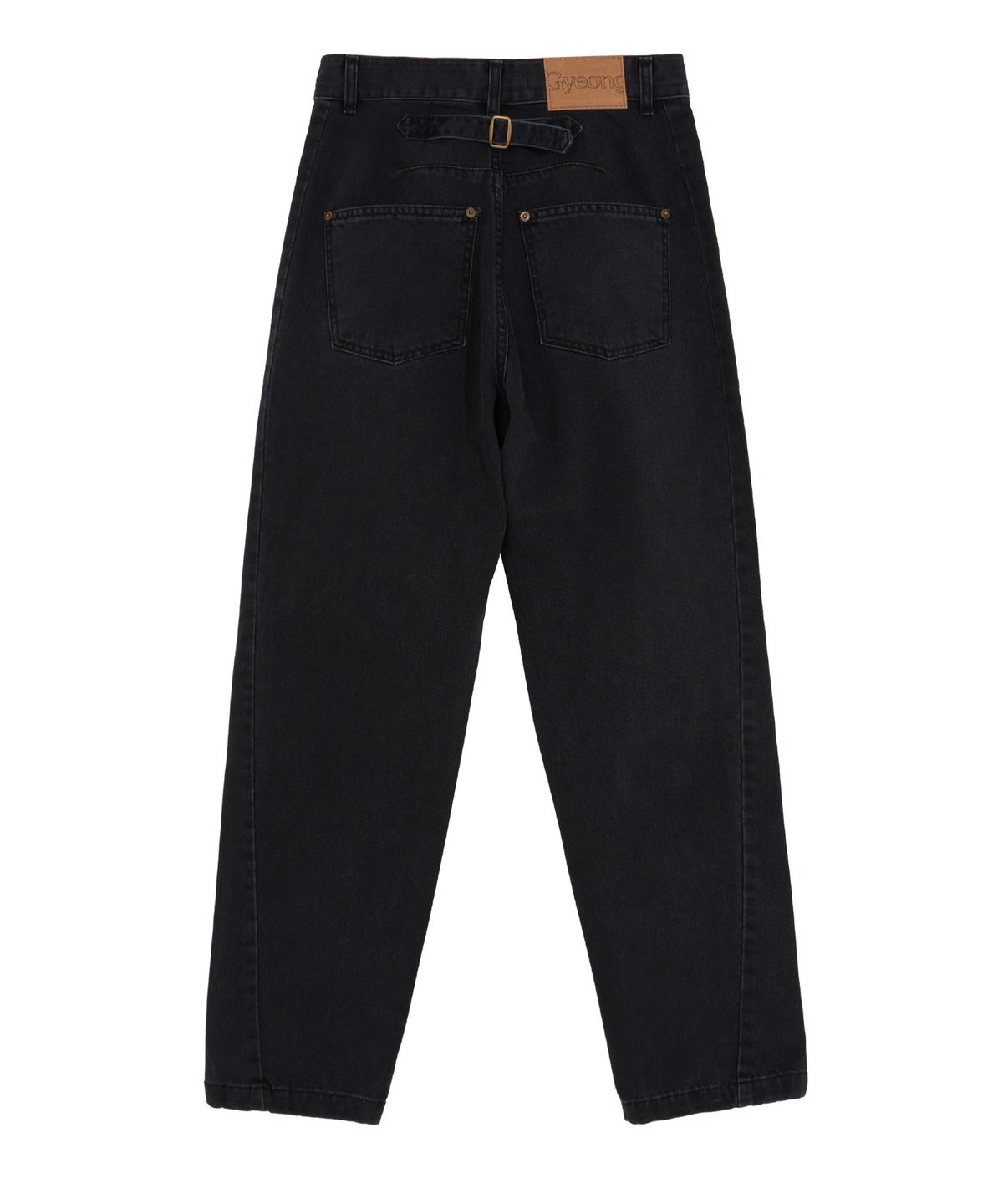 경(GYEONG) Loose Fit Denim Pants_Gray