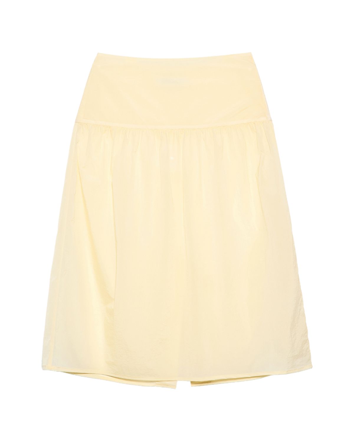 경(GYEONG) Sheer Skirt_Butter