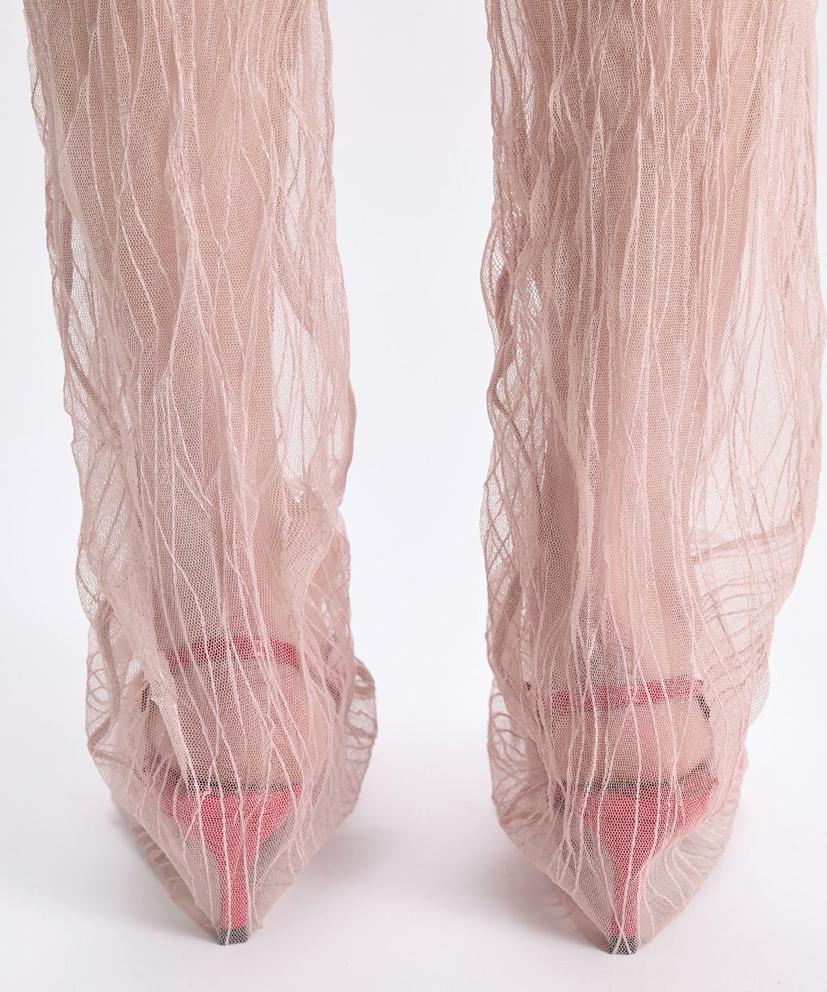경(GYEONG) Tulle Slim Pants_Beige