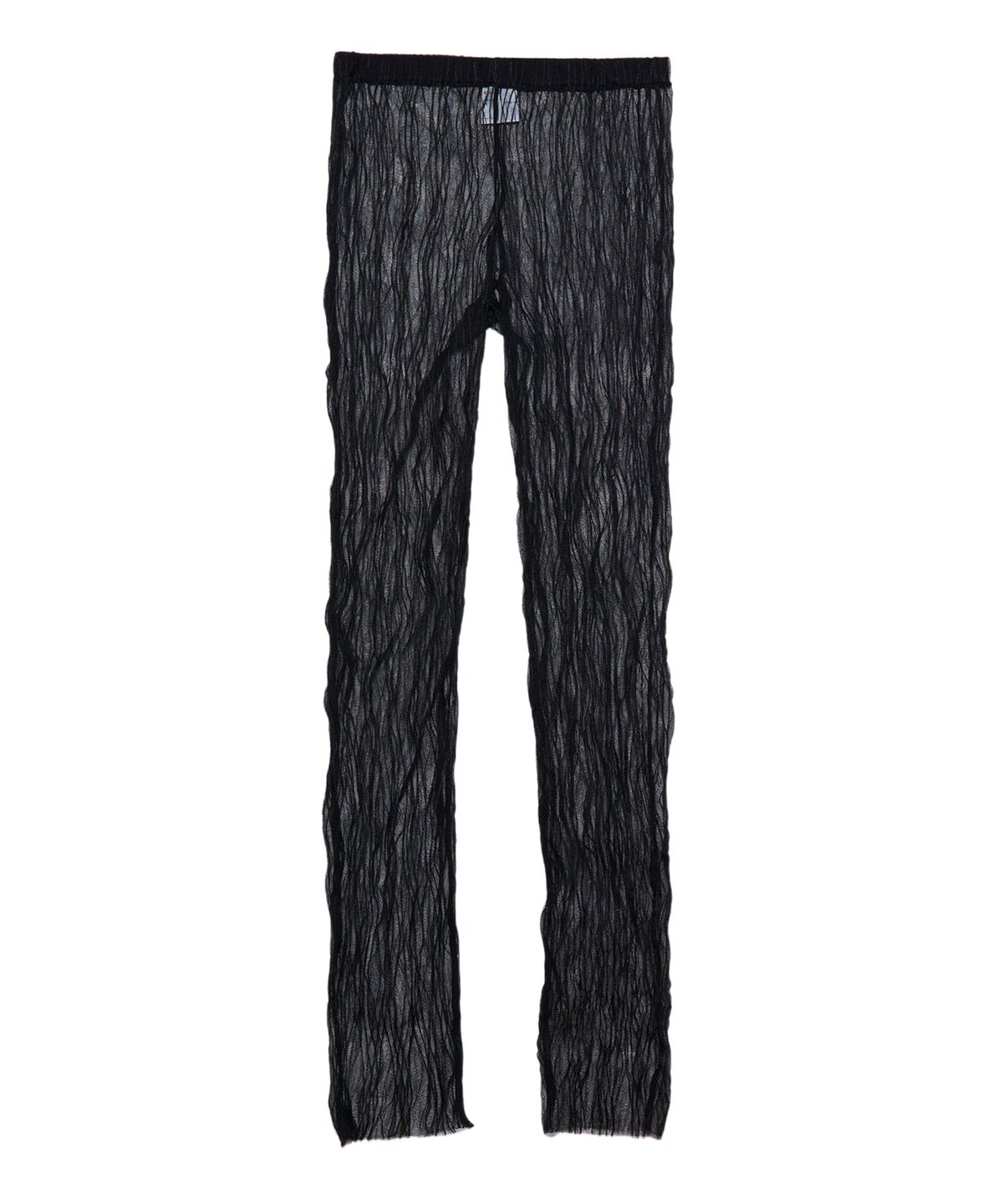 경(GYEONG) Tulle Slim Pants_Black