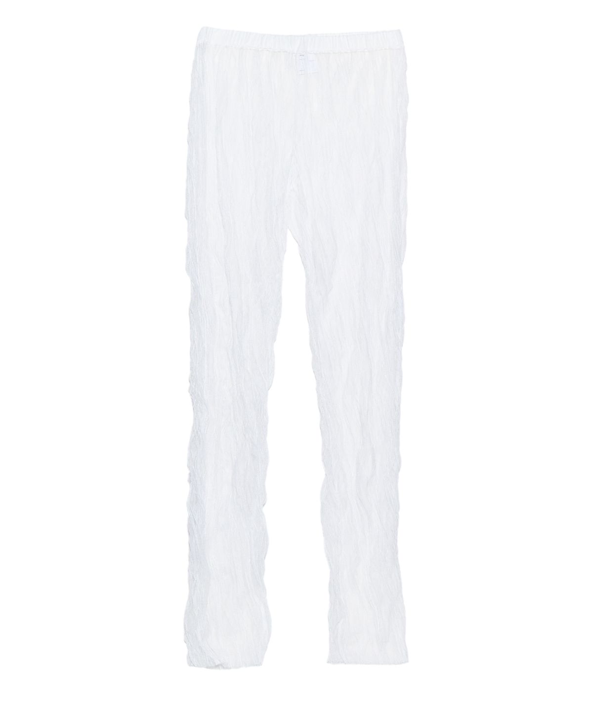경(GYEONG) Tulle Slim Pants_White
