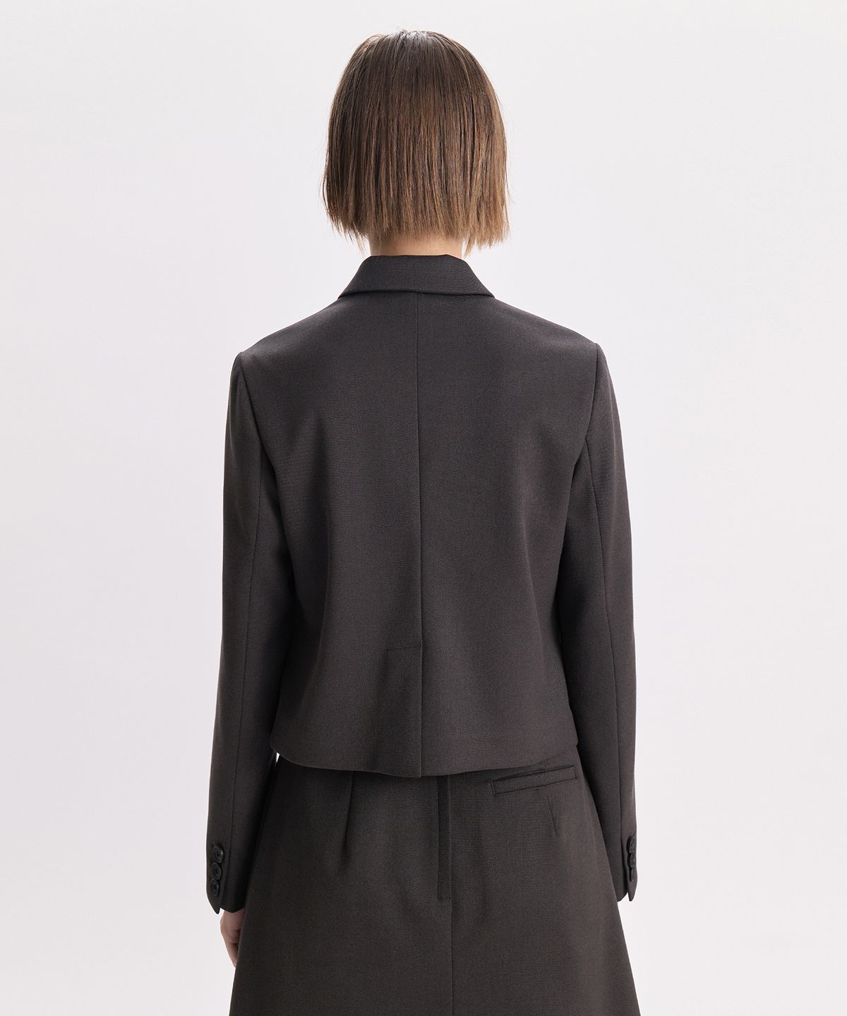 경(GYEONG) Mini Pocket Blazer_Gray
