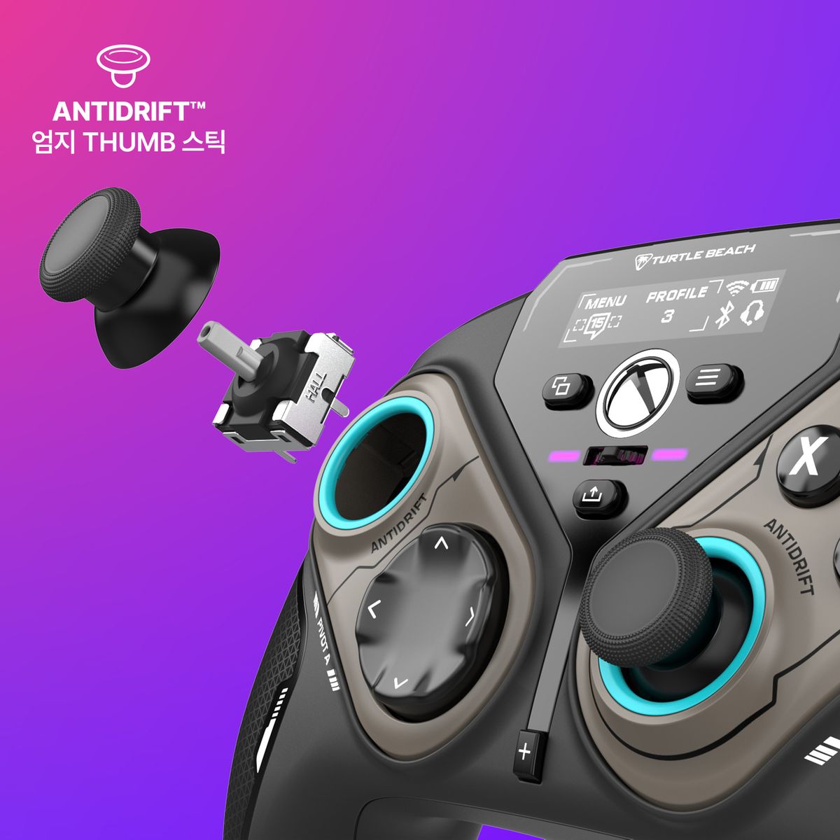 터틀비치(TURTLEBEACH) 스텔스 피봇 Stealth Pivot 무선 스마트 게임 컨트롤러 조이스틱