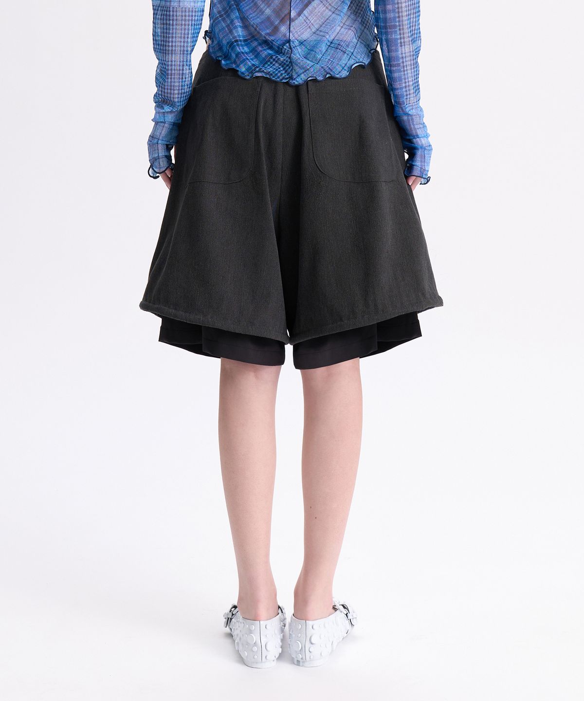 경(GYEONG) Layered Shorts_Gray