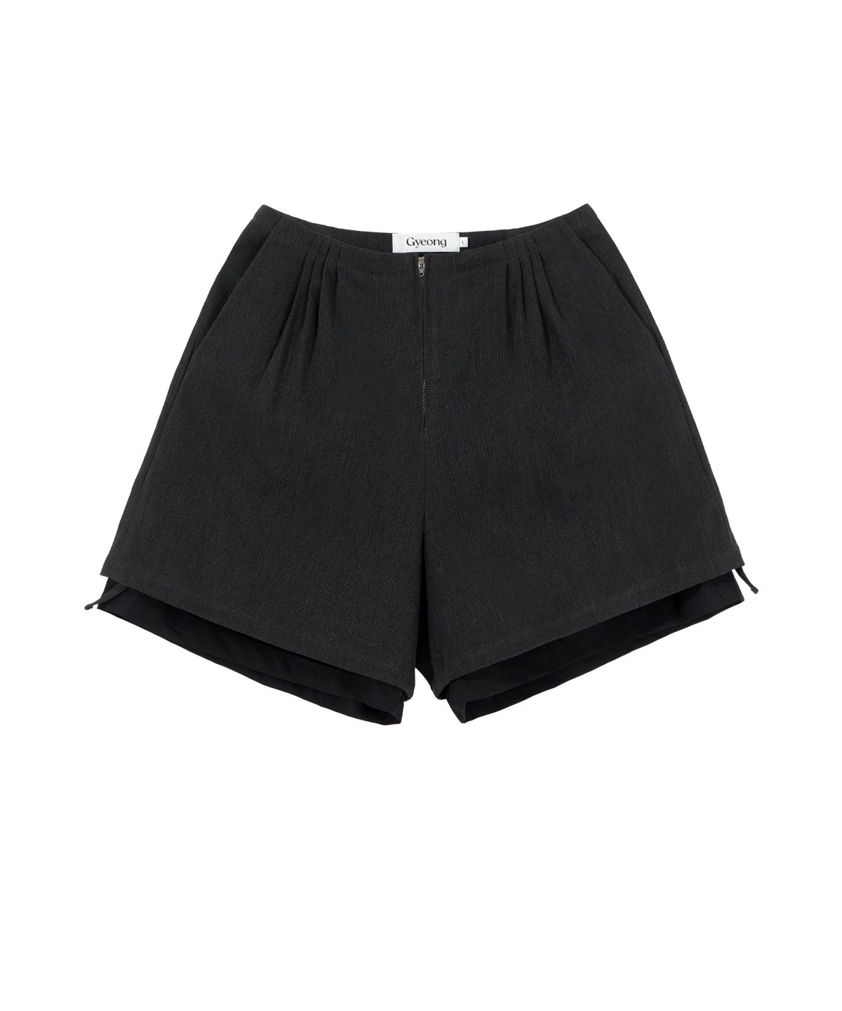 경(GYEONG) Layered Shorts_Gray