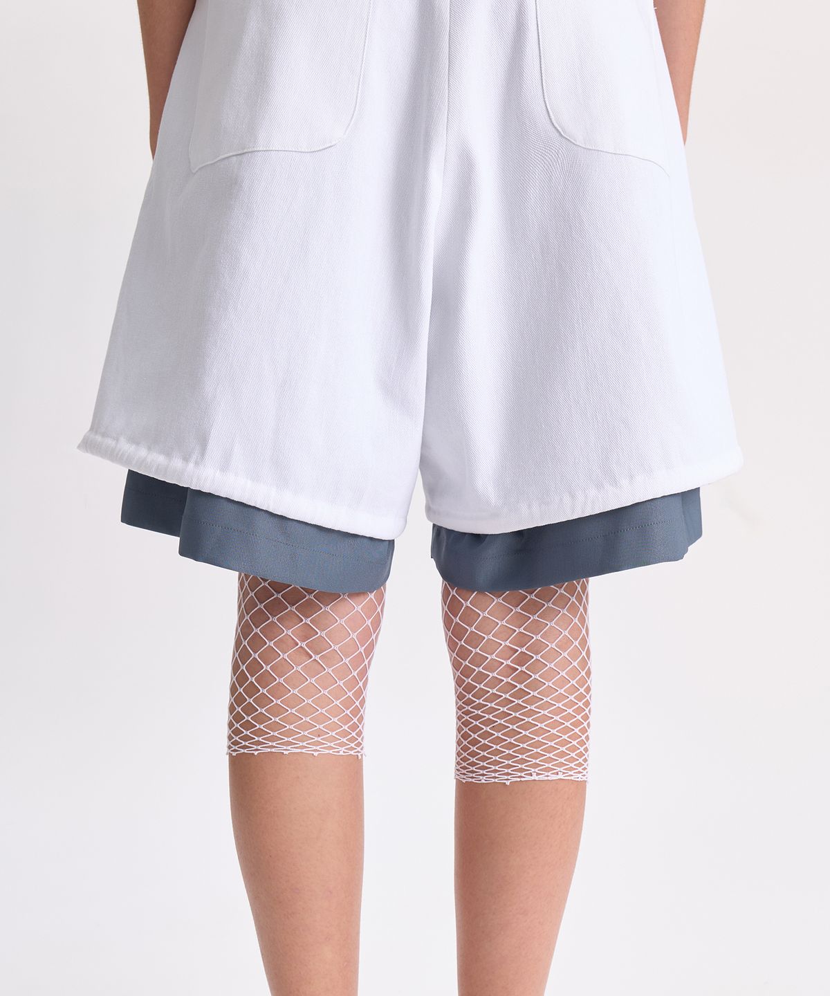 경(GYEONG) Layered Shorts_White