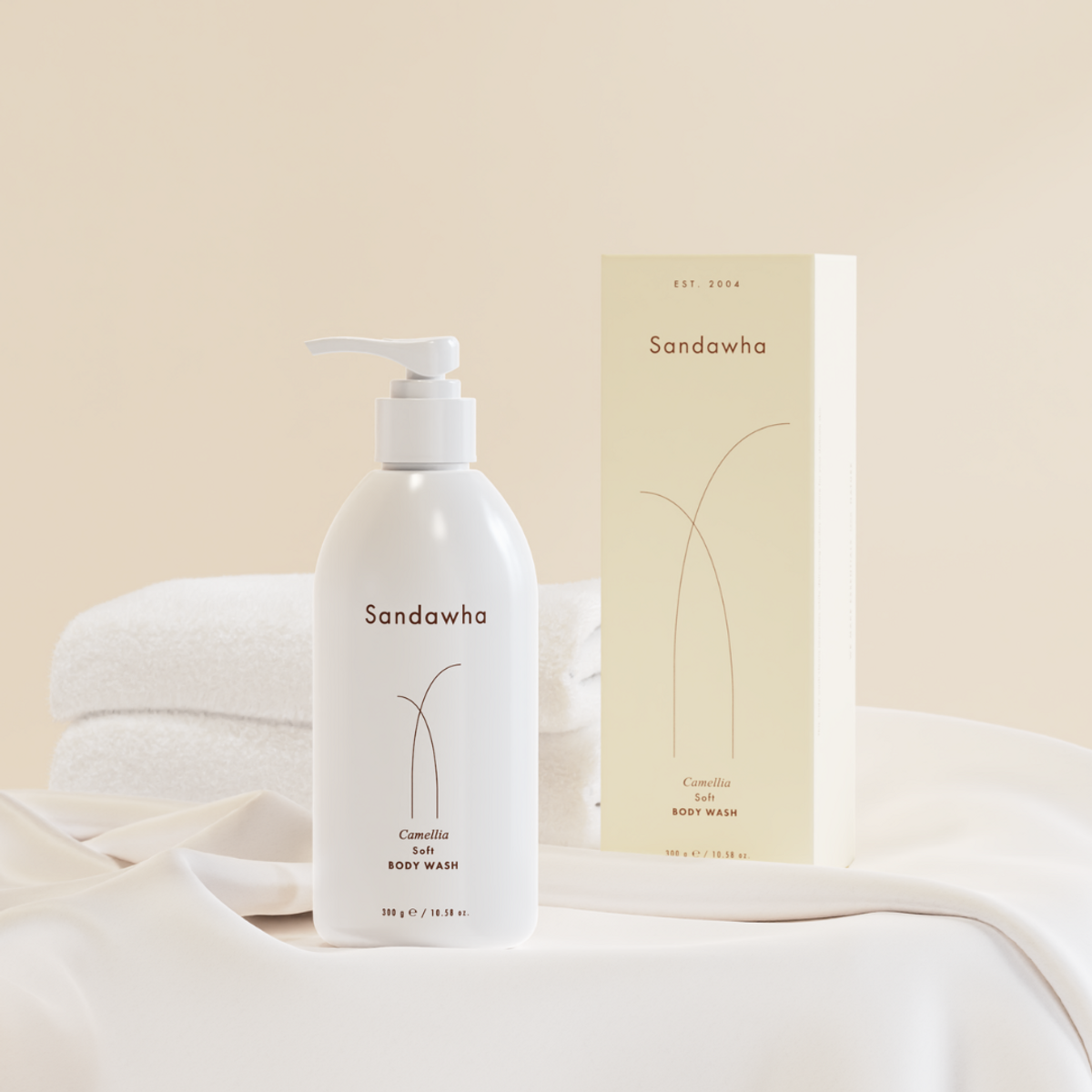 산다화(SANDAWHA) 카멜리아 소프트 바디 워시 300g