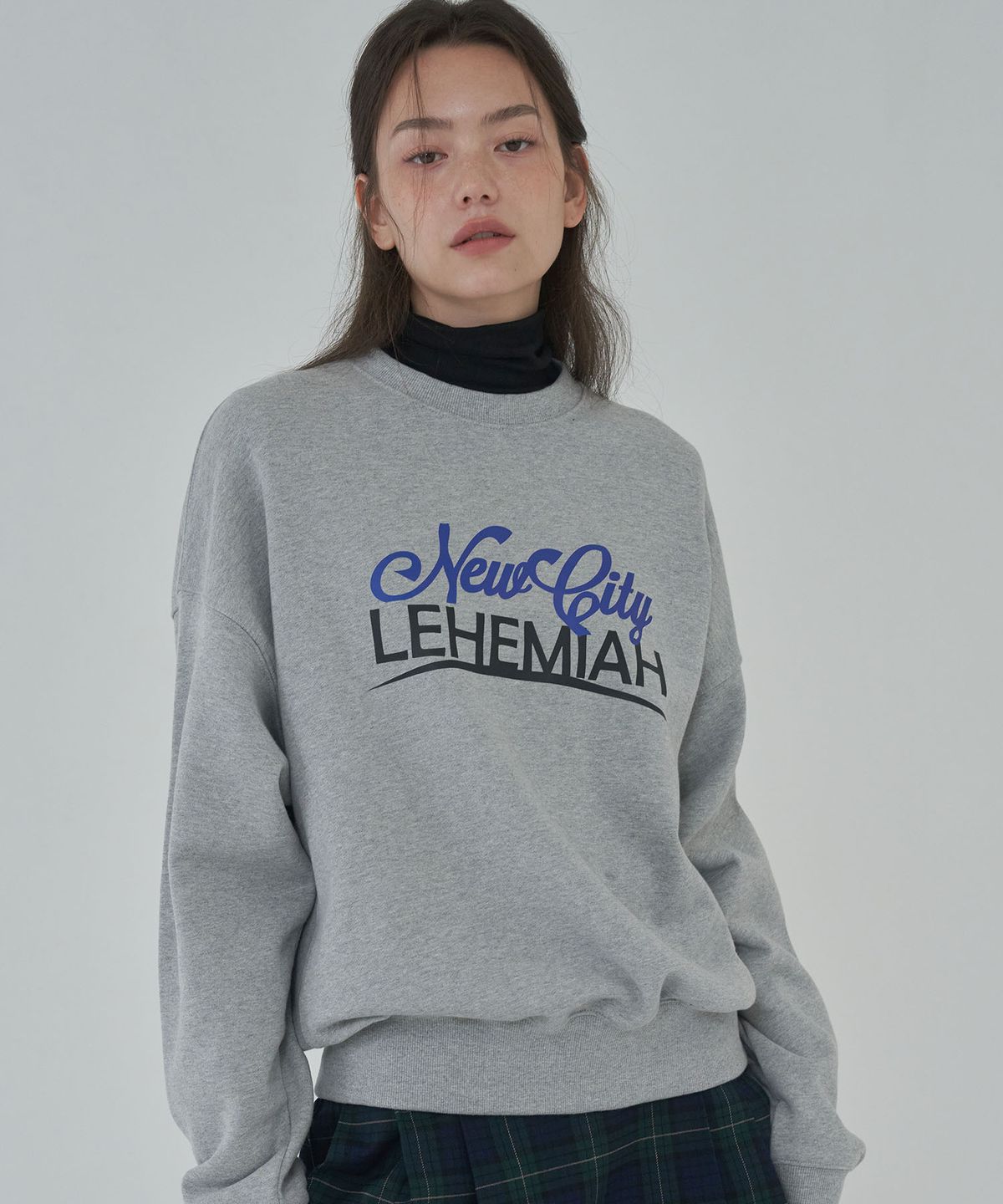 르헤미아(LEHEMIAH) New city logo sweatshirt [Grey]