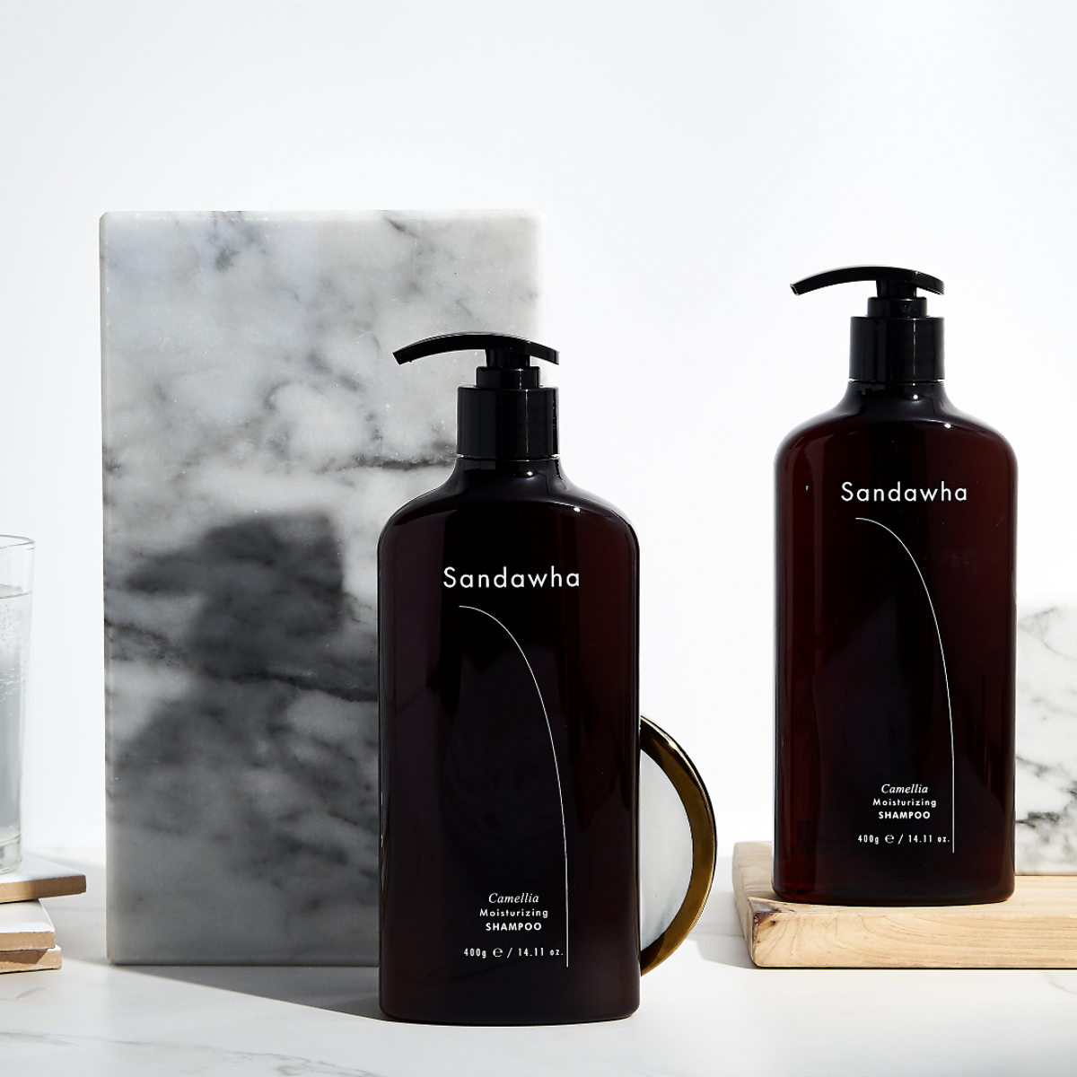 산다화(SANDAWHA) 카멜리아 클리어 모이스춰라이징 샴푸 400ml