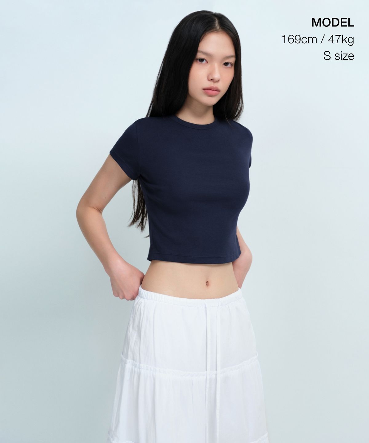 무신사 스탠다드 우먼(MUSINSA STANDARD WOMAN) 우먼즈 코튼 티어드 롱 스커트 [화이트]