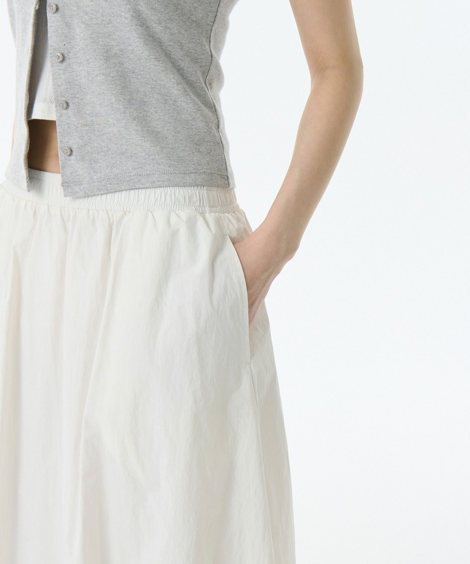 スカート musinsastandardwoman Women's Balloon Banding Long Skirt Whit MUSINSA | MUSINSA STANDARD WOMAN Women's Balloon Banding