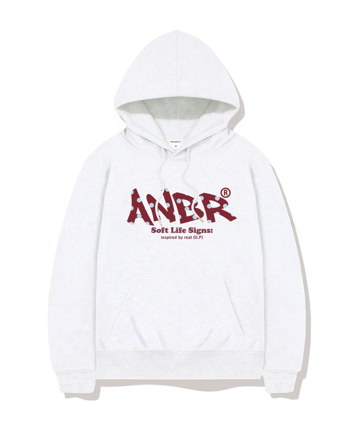 어뉴브로스(ANEWBROS) 도트포인트 오버핏 후드티셔츠 5 Color [ANBI_9002]