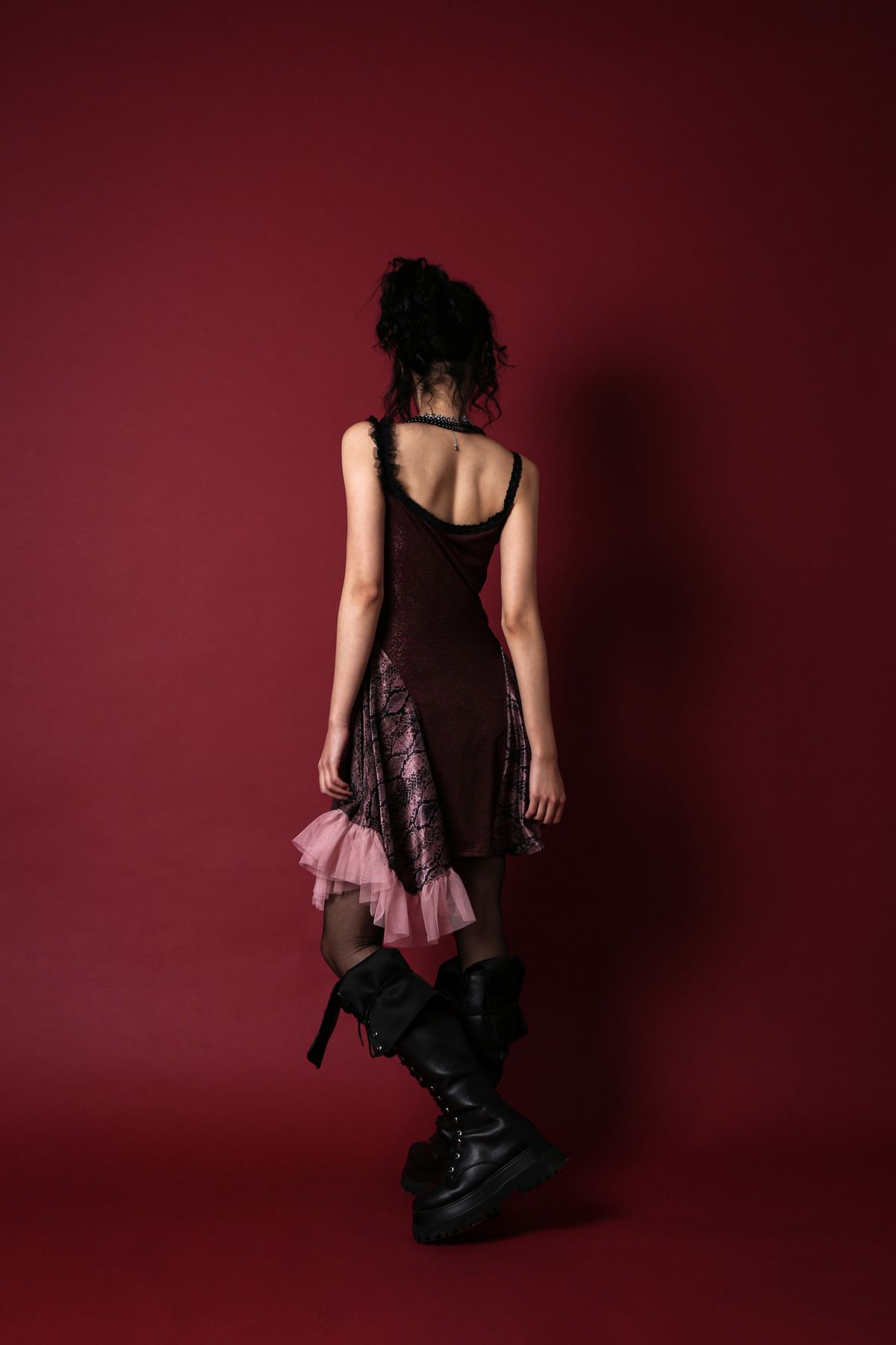 달링유어배드(DARLING, YOU'RE BAD) MIDNIGHT AFTER PARTY DRESS #WINE
