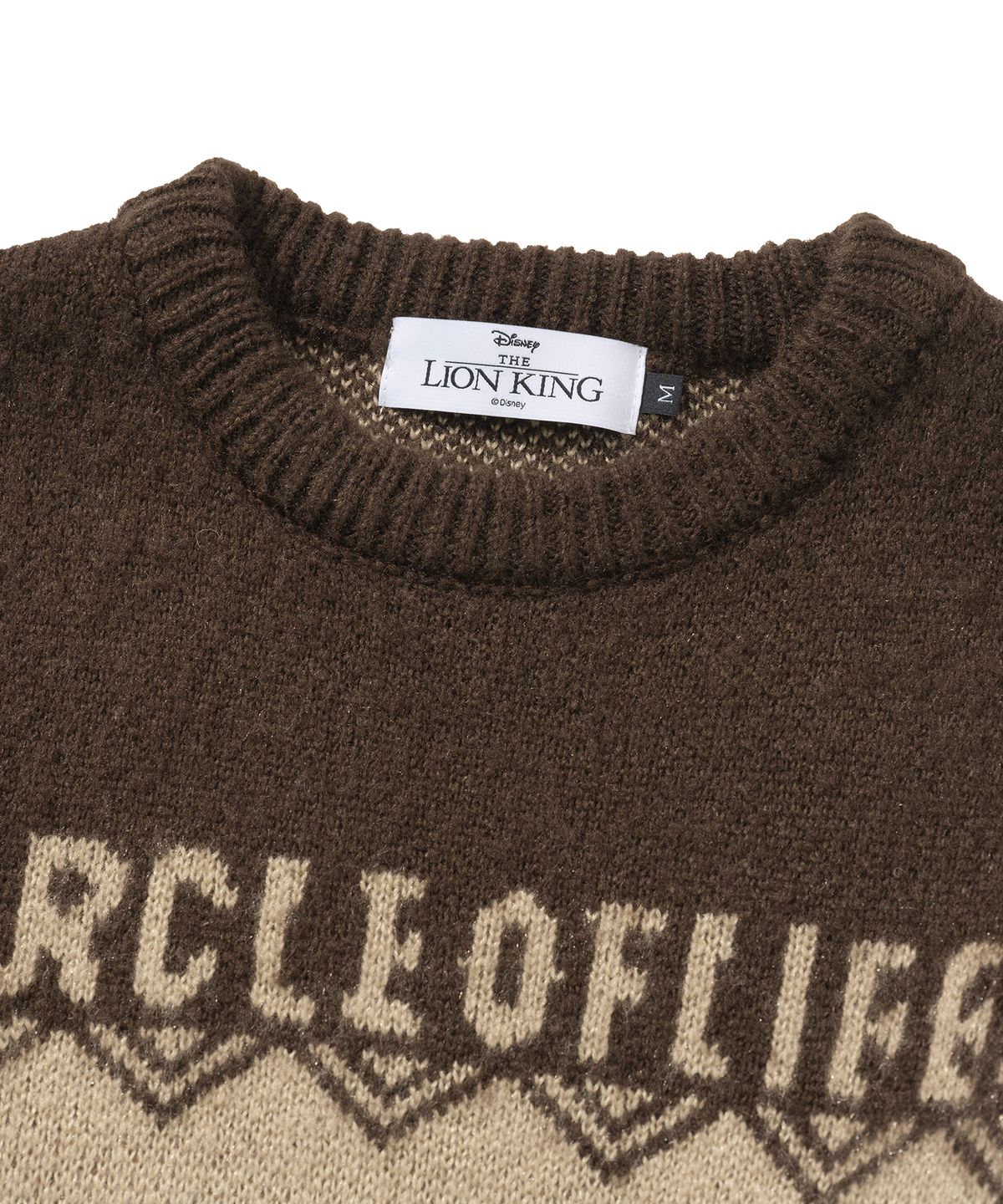니티드(KNITTED) 베이비 무파사 라운드 니트 BROWN