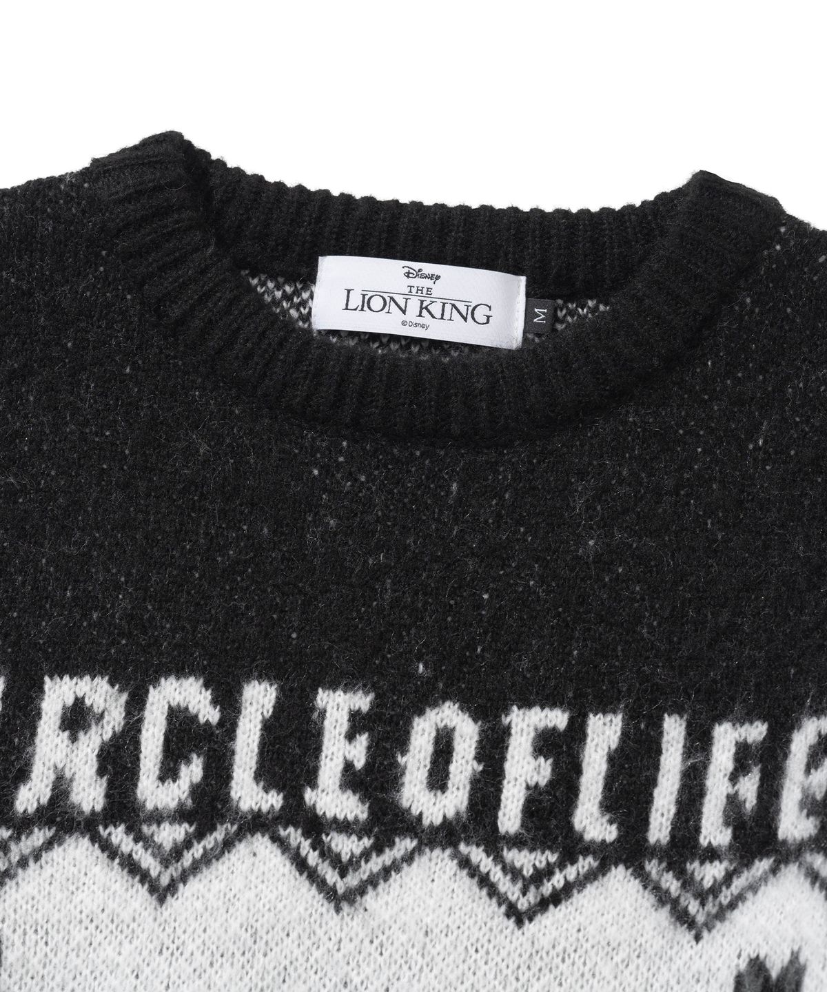 니티드(KNITTED) 베이비 무파사 라운드 니트 BLACK