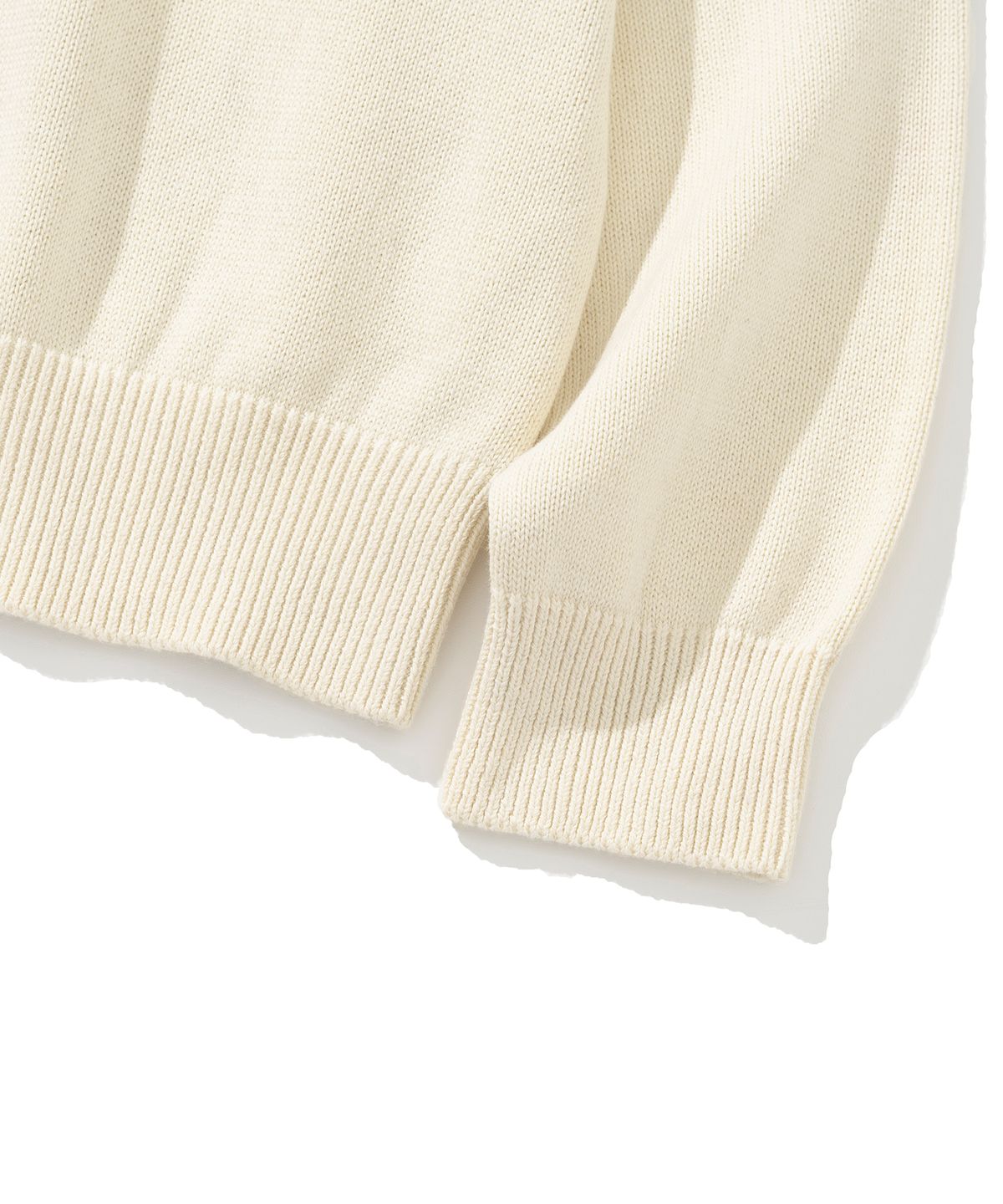 니티드(KNITTED) 정글 스카킹 후드 니트 IVORY