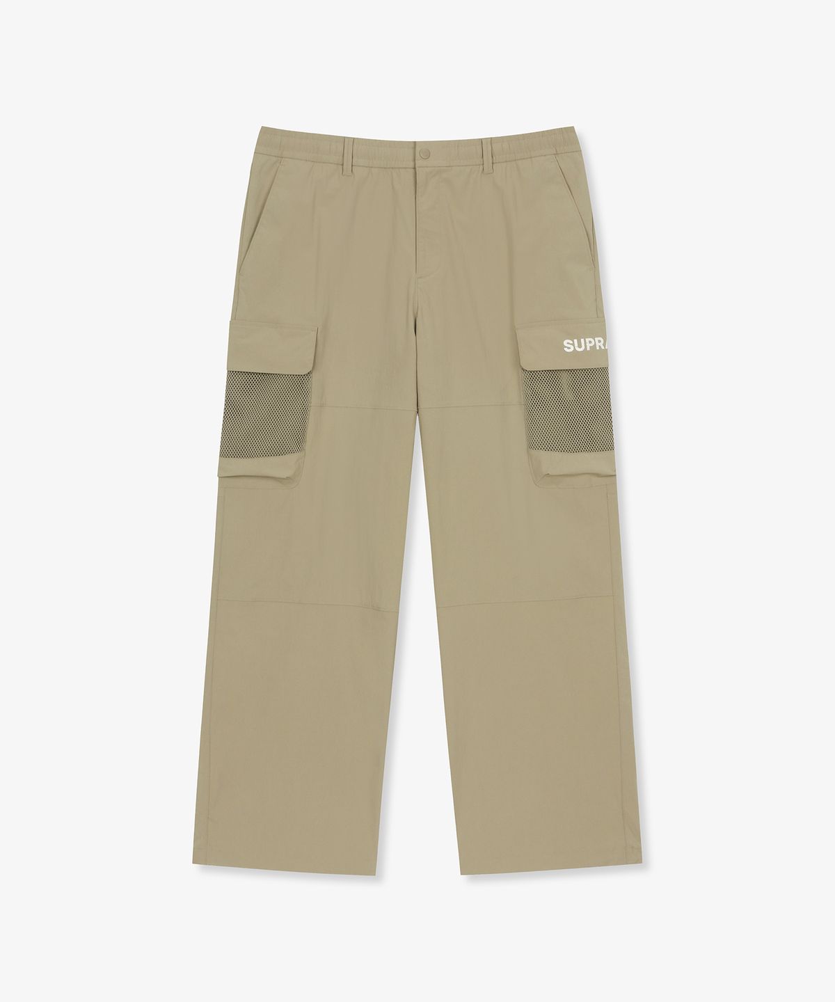 수프라(SUPRA) 메쉬 포켓 카고 와이드 팬츠(BEIGE)