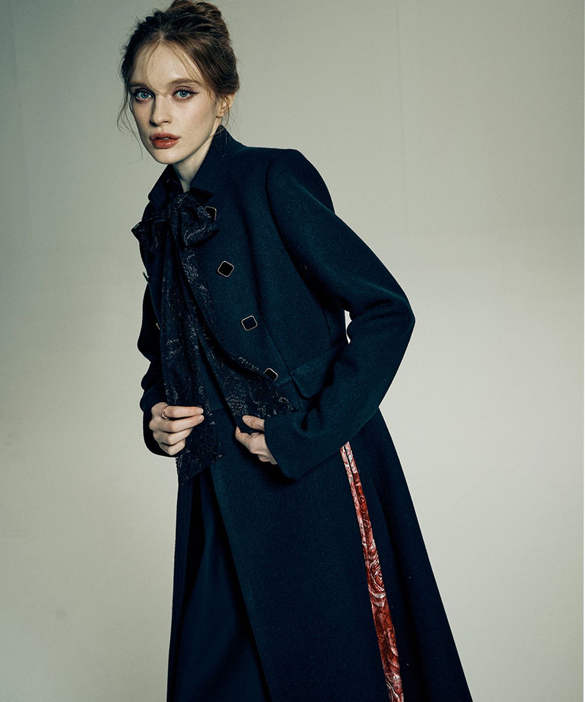 비아락테아(VIA LACTEA) DOUBLE LACE LONG COAT