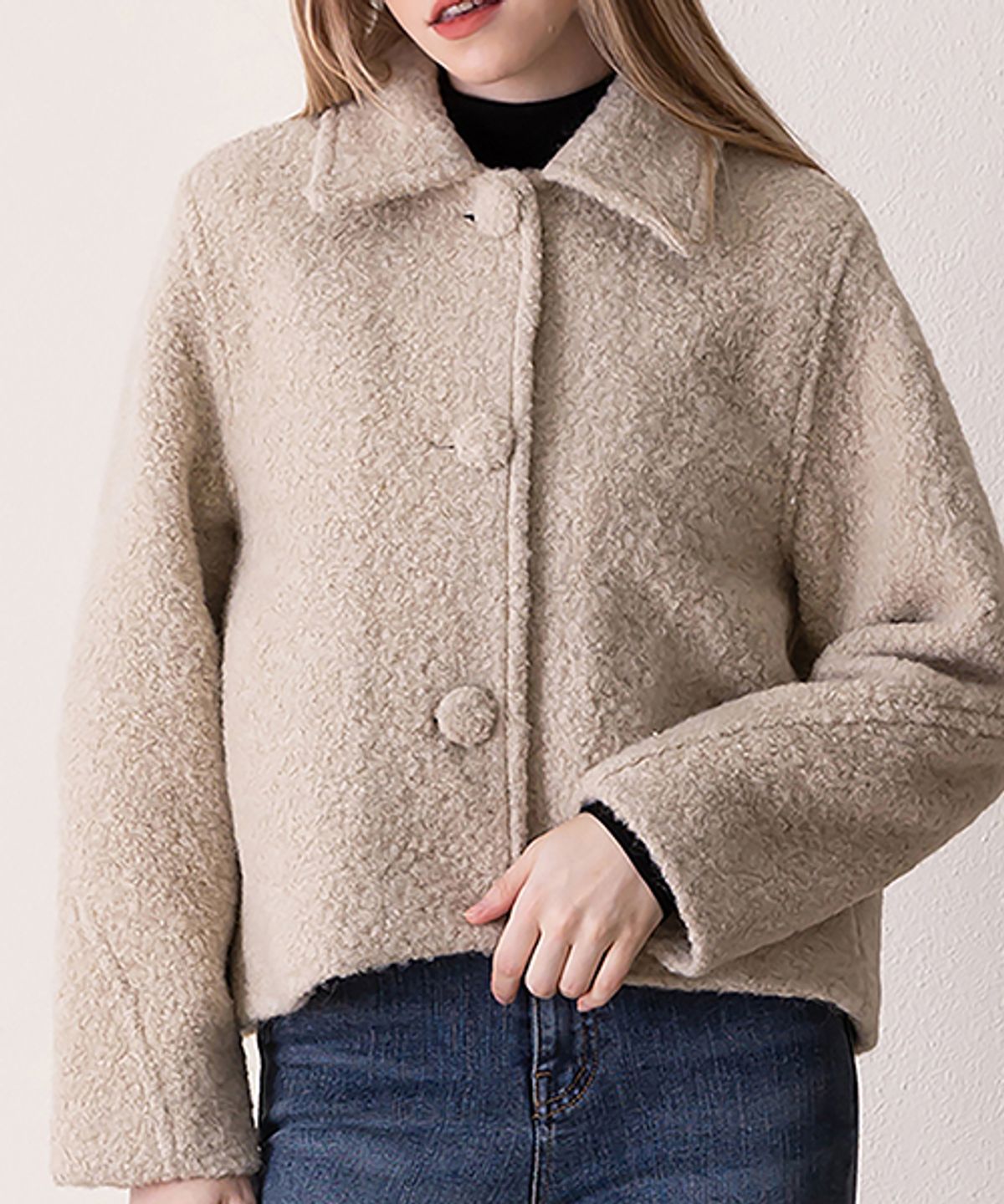 웬유무브(WHEN YOU MOVE) 프리미엄 알파카 숏 코트 (2color)