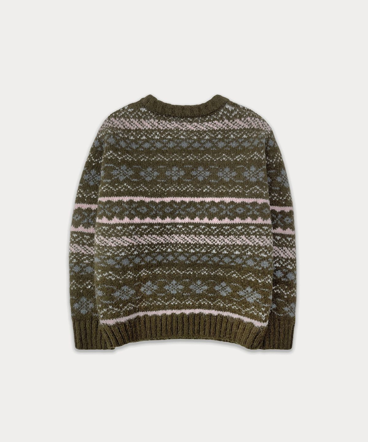 썸웨어버터(SOMEWHEREBUTTER) Merry Alpaca Nordic Knit - Brown