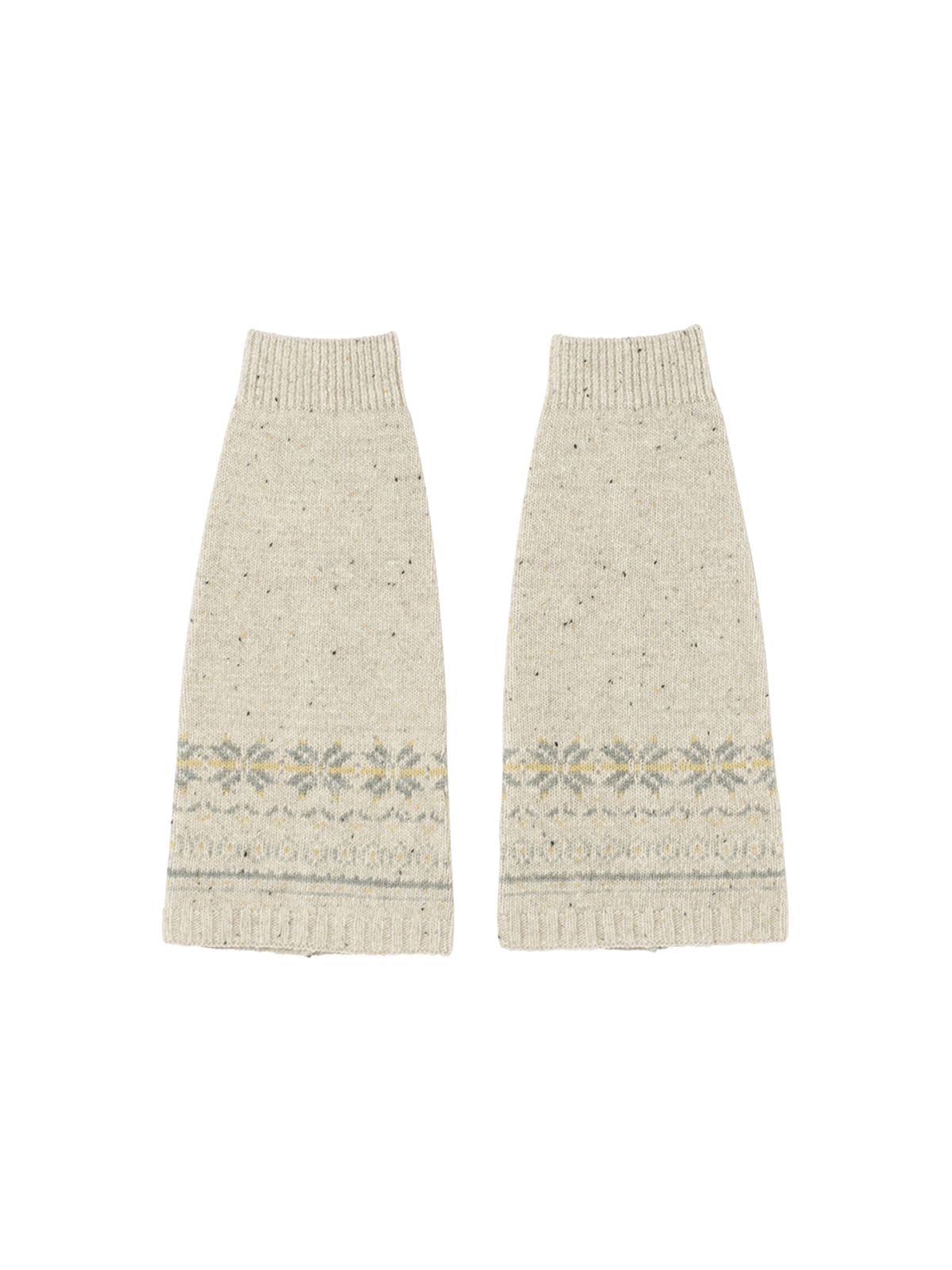 오앨(OUEL) WOOL SILK BLENDED LEG WARMER_OATMEAL