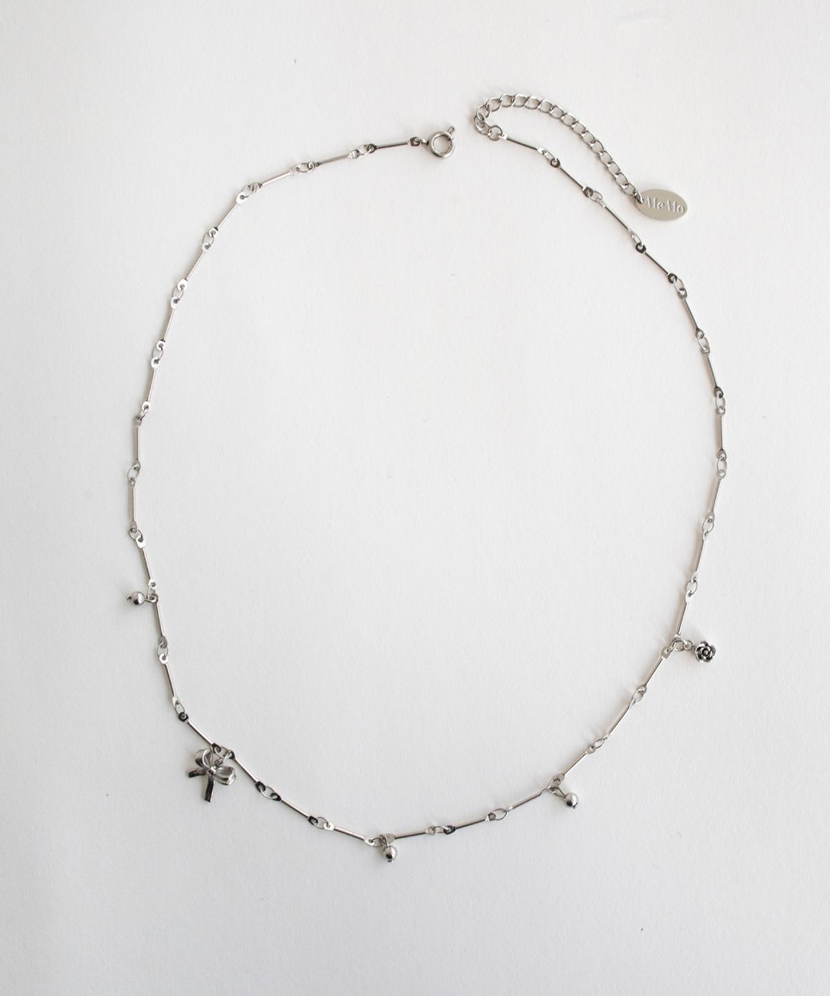 메리모티브(MERRYMOTIVE) Romantic things with bar chain necklace