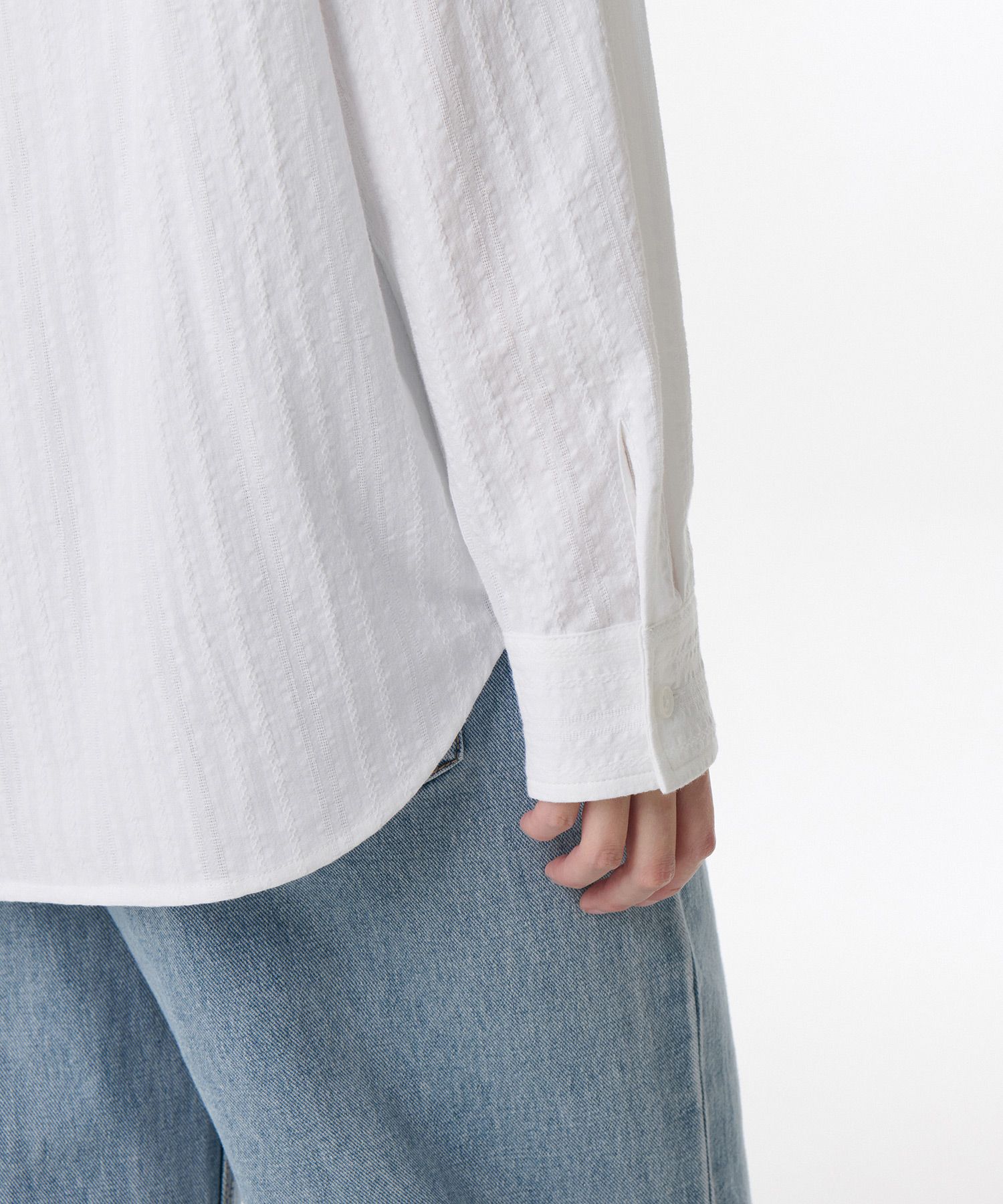★MUSINSA STANDARD★ Relaxed Micro Seersucker Shirt White MM MUSINSA | MUSINSA STANDARD Relaxed Micro Seersucker Short