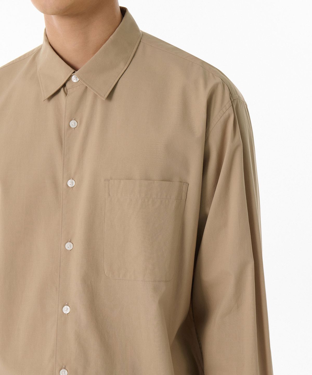 무신사 스탠다드(MUSINSA STANDARD) 릴렉스드 CR 셔츠 [샌드 베이지]
