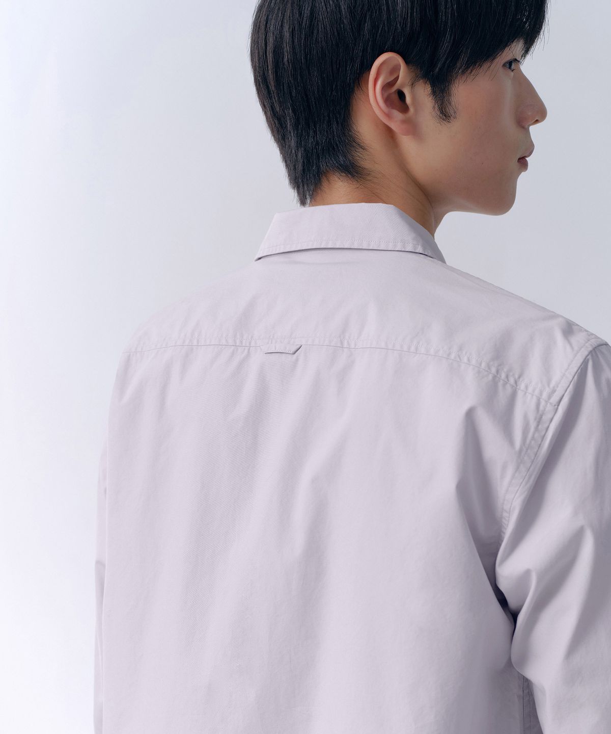 무신사 스탠다드(MUSINSA STANDARD) 베이식 워시드 포플린 셔츠 [퍼플 그레이]